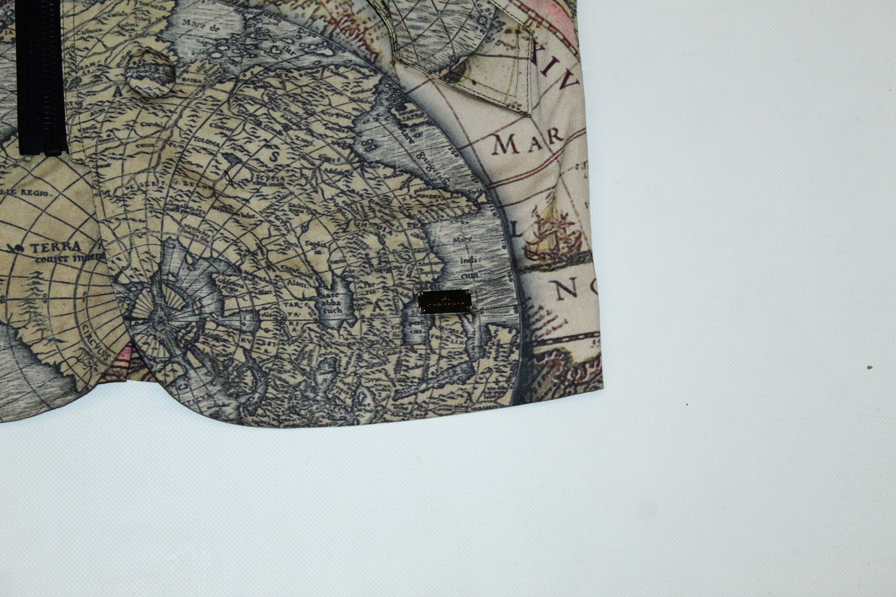 John Richmond John Richmond X Ancient World Map All Over Print Jacket Size US L / EU 52-54 / 3 - 6 Thumbnail
