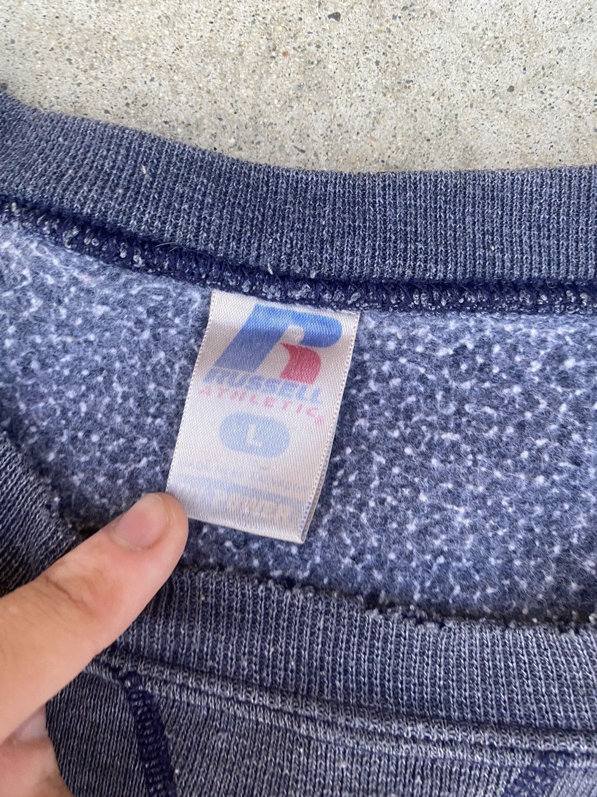 Vintage russlle athletic faded painters crewneck sweatshirt