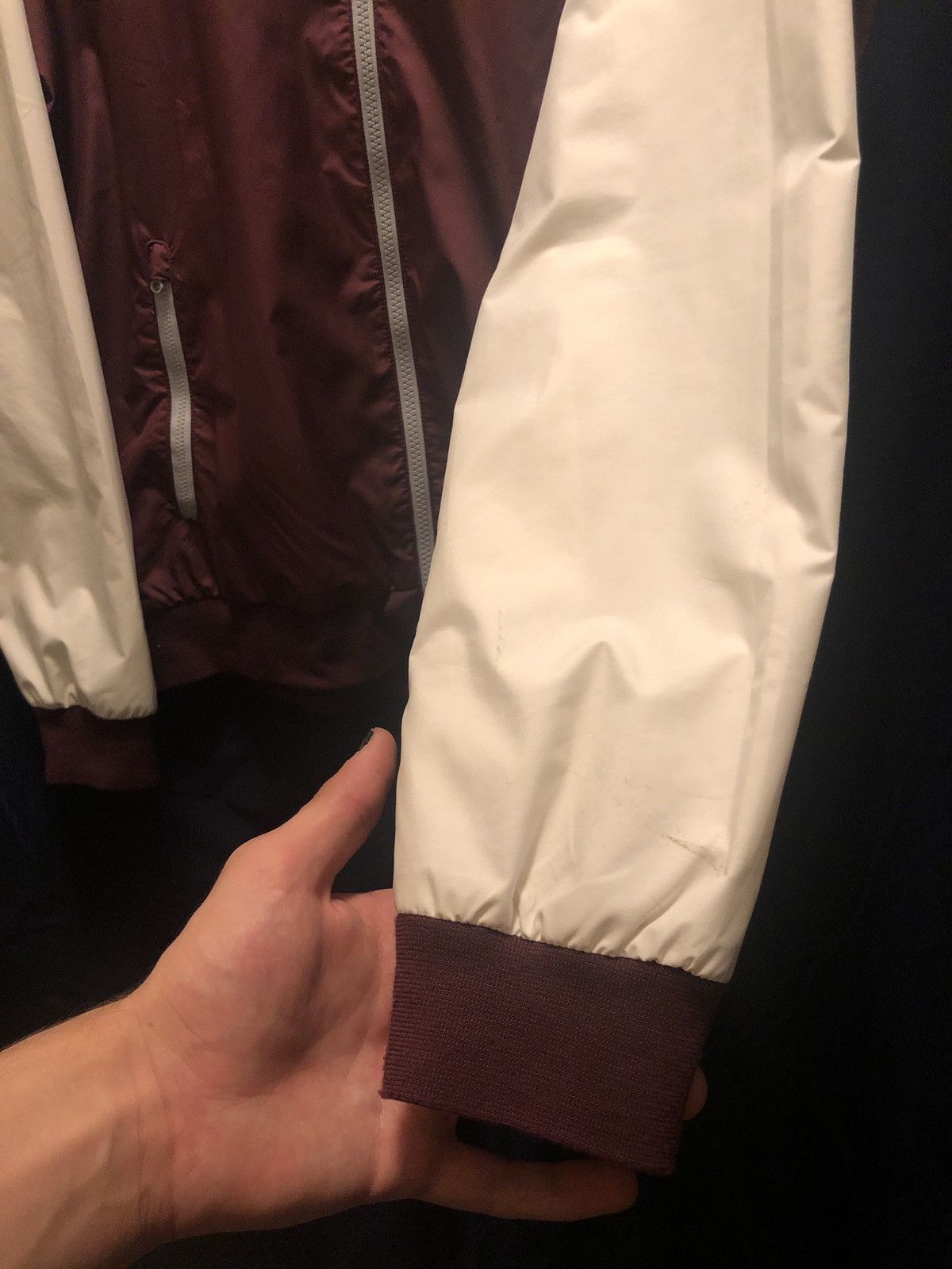 Nike Nike Maroon/Grey/Cream windbreaker Size US M / EU 48-50 / 2 - 3 Thumbnail