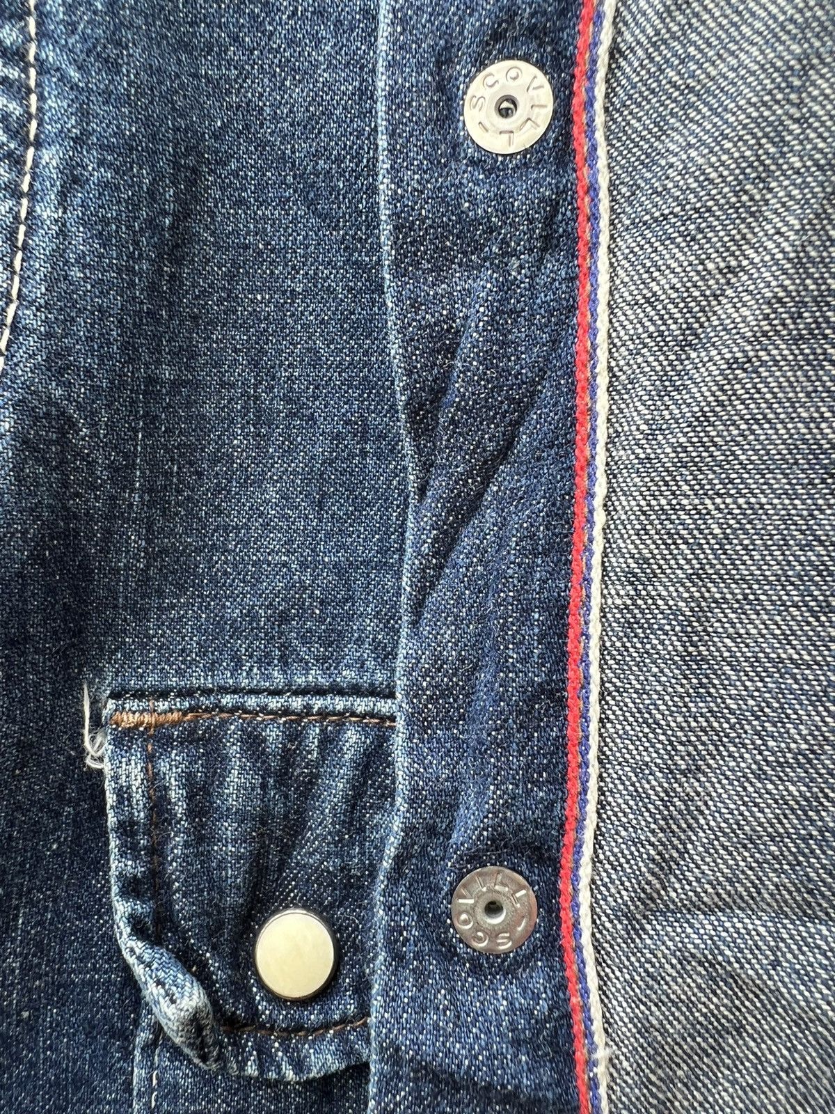 Paul Smith × Vintage Vintage Paul Smith Red Ear Subcul Homo Taurus Denim Shirt Size US L / EU 52-54 / 3 - 20 Thumbnail