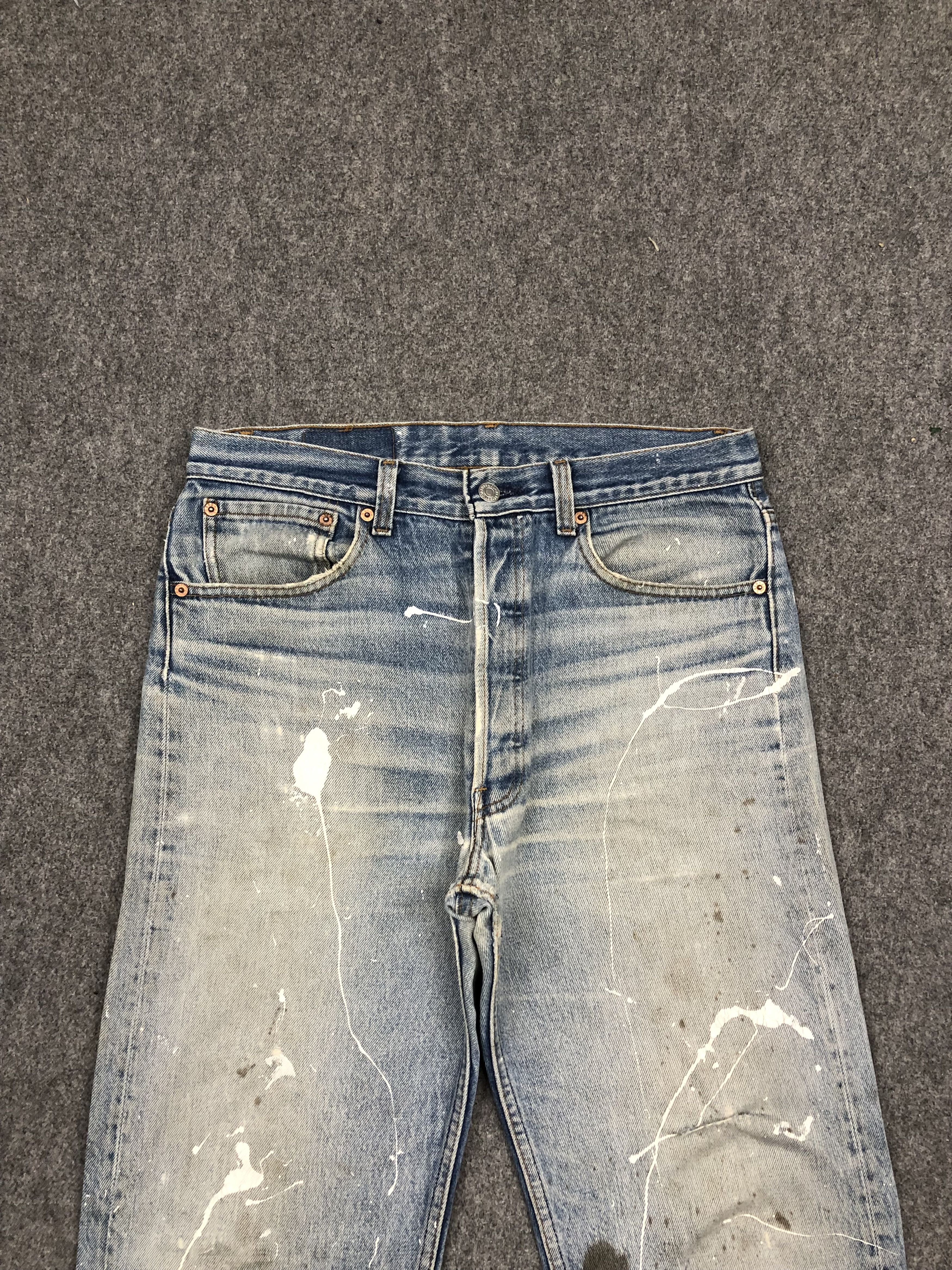Levi's Vintage 90s Levis 501xx Light Wash Jeans Size US 33 - 2 Thumbnail