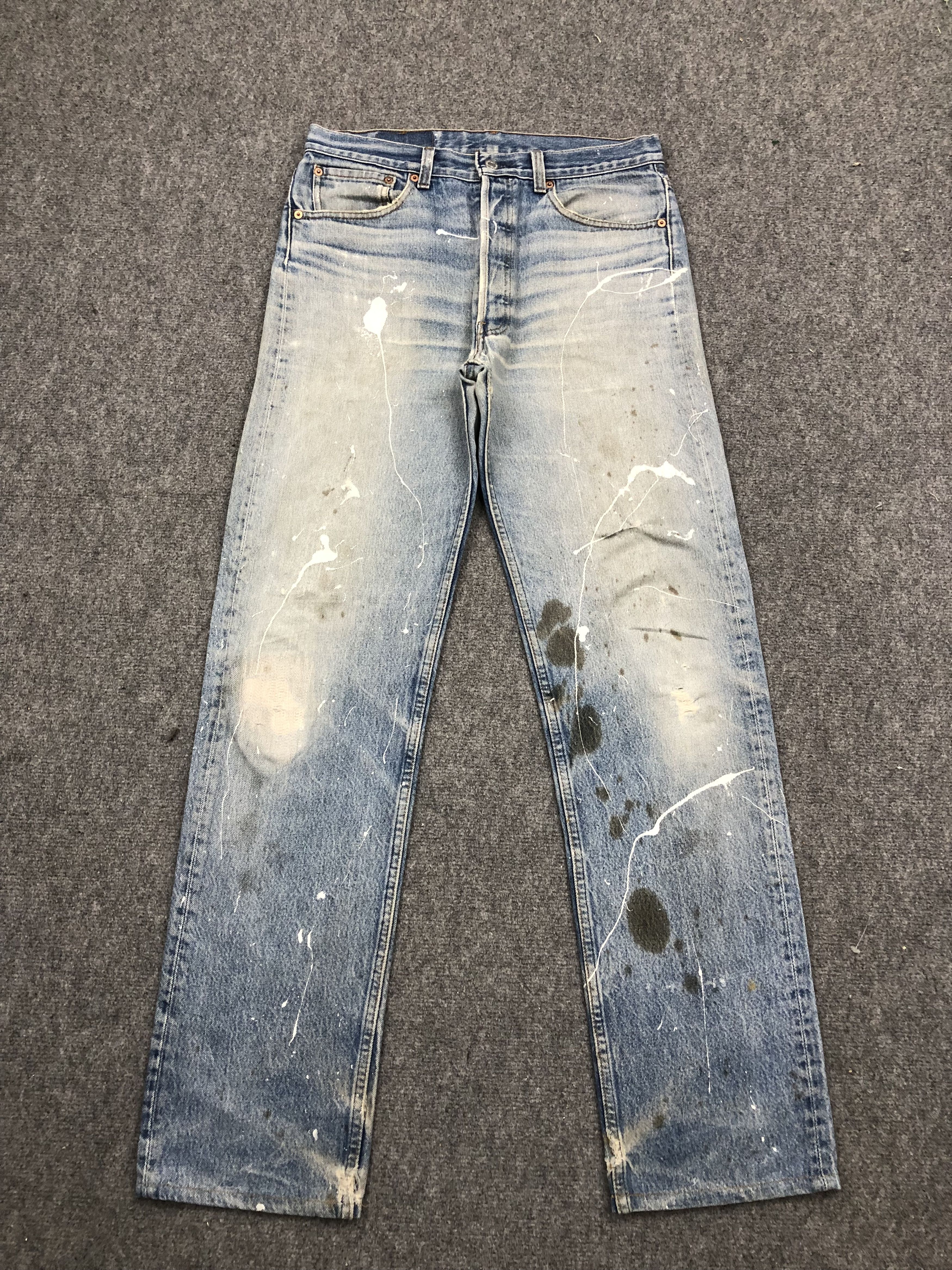 Levi's Vintage 90s Levis 501xx Light Wash Jeans Size US 33 - 1 Thumbnail