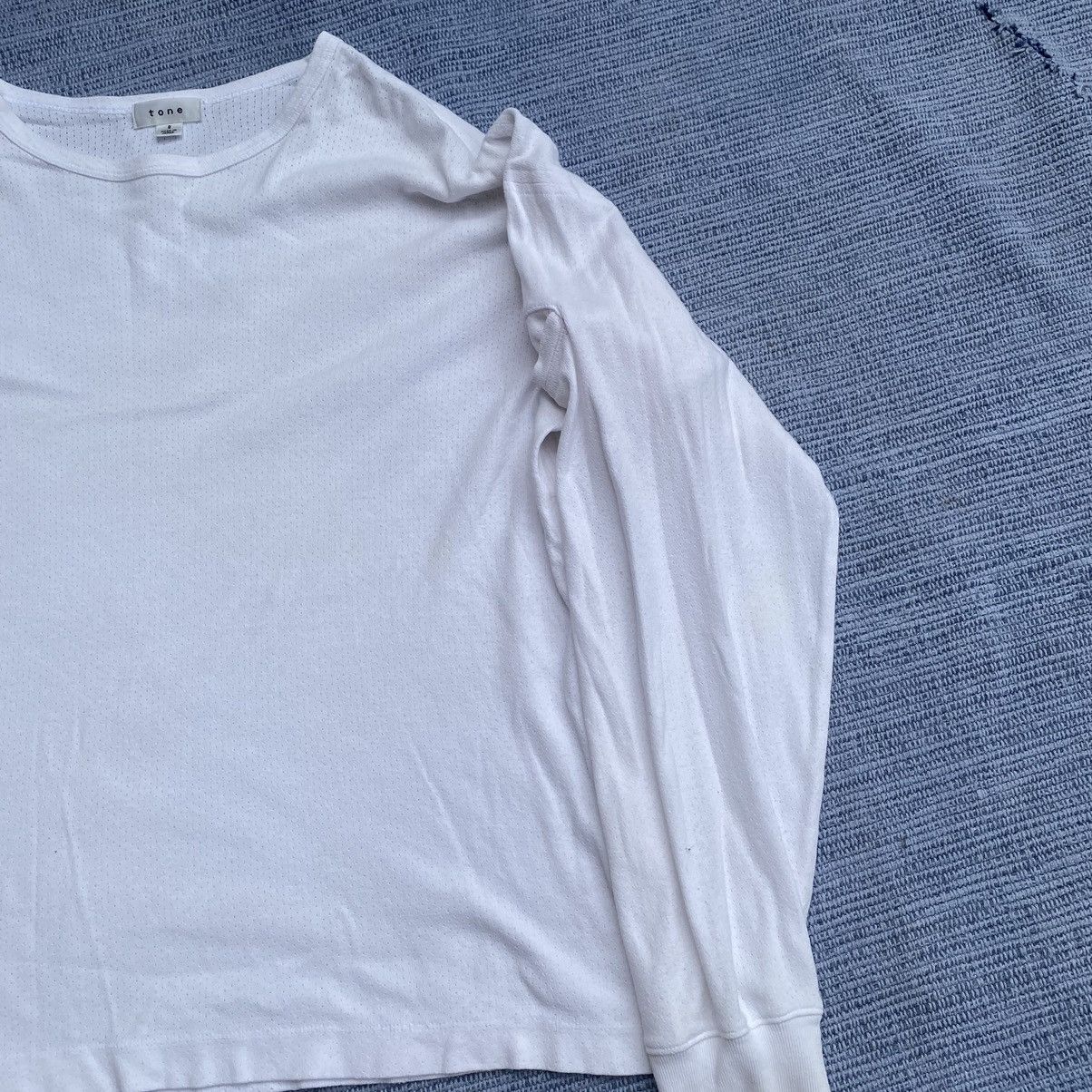 Japanese Brand white longsleeve Size US M / EU 48-50 / 2 - 2 Thumbnail