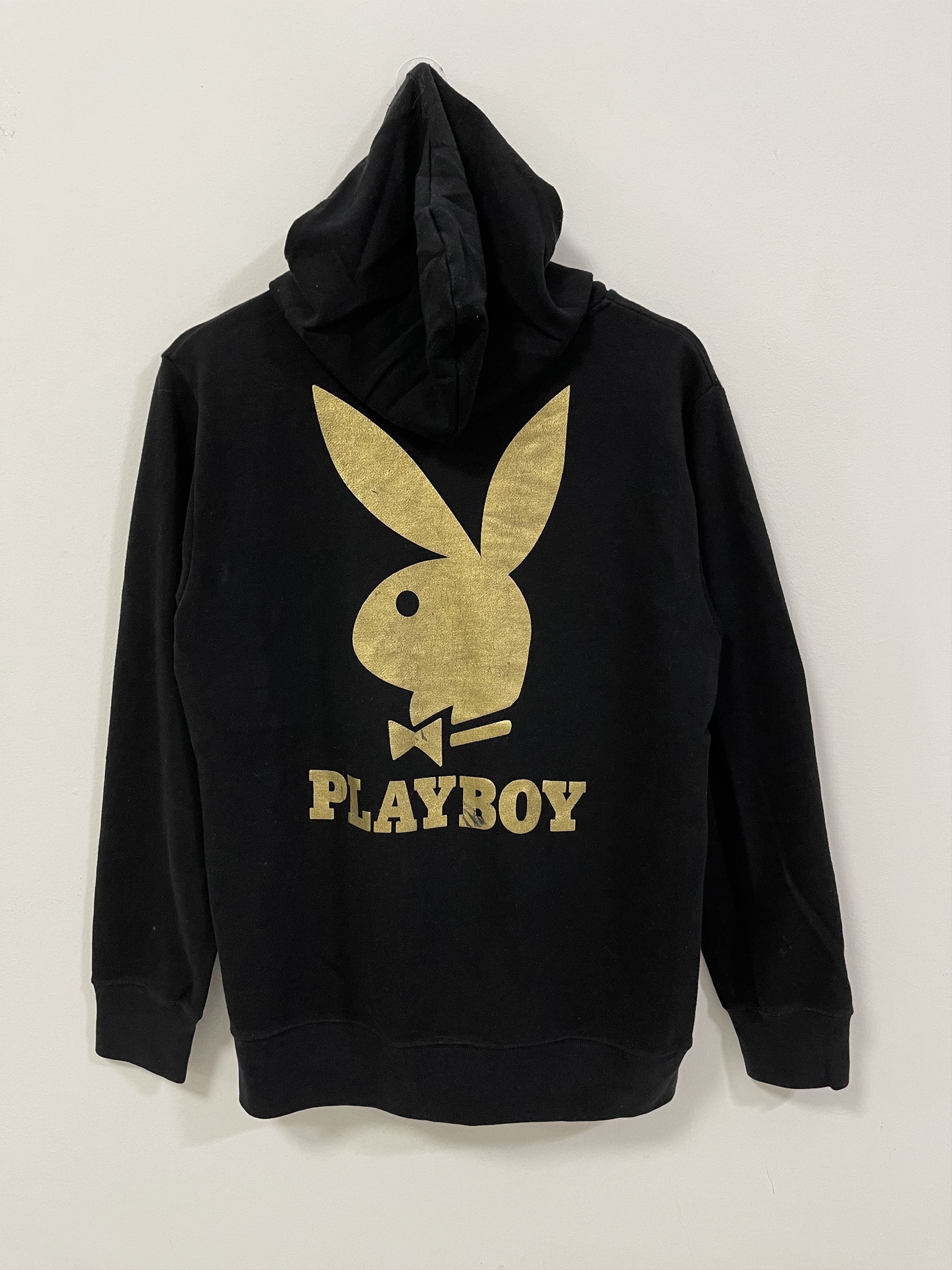 Japanese Brand × Playboy × Vintage Playboy Big Logo Zip Up Hoodie Sweatshirt Size L / US 10 / IT 46 - 1 Thumbnail