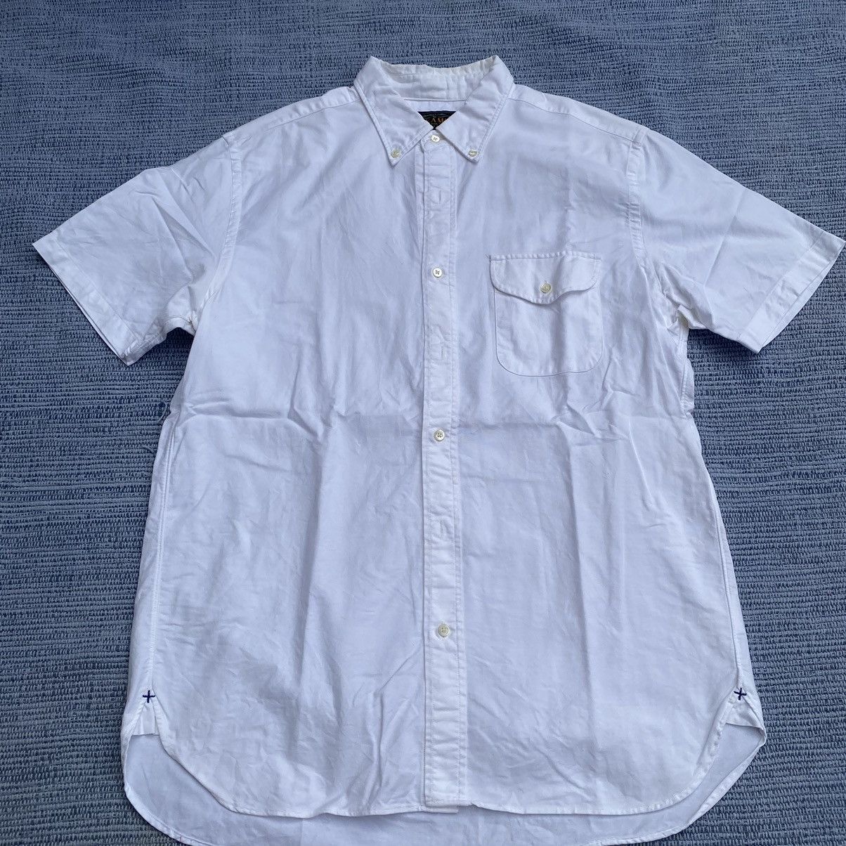image of Beams Plus Single Pocket Shirt in White, Men's (Size Large)
