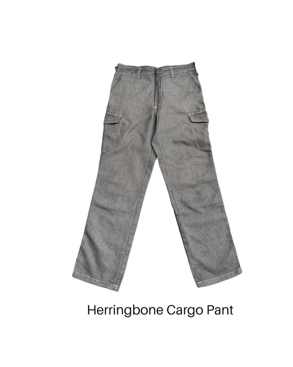 Japanese Brand Herringbone Cargo Pant Size US 32 / EU 48 - 1 Thumbnail