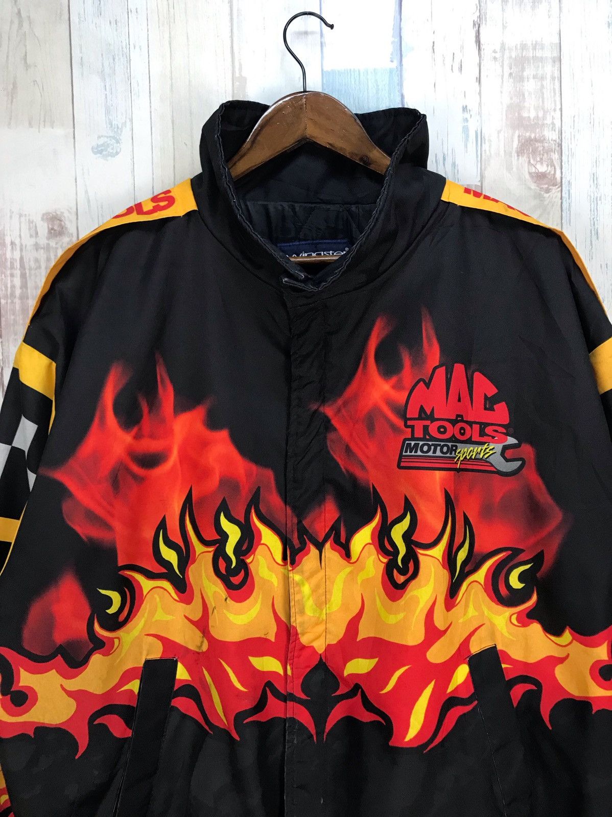 NASCAR Vintage 90s Mac Tools Motor Sports Racing Bomber Jacket Size US L / EU 52-54 / 3 - 4 Thumbnail