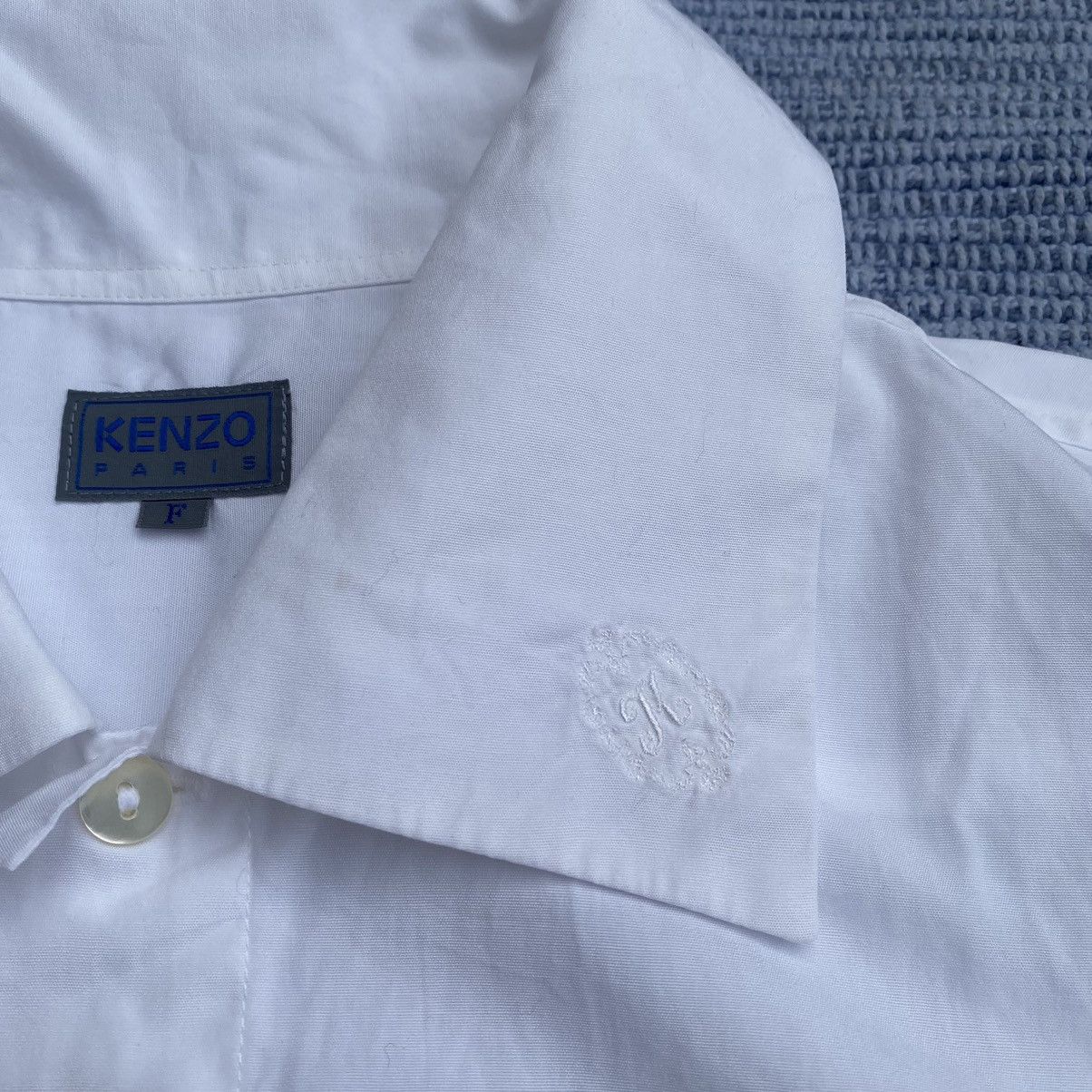 Kenzo × Vintage vintage white shirt Size US M / EU 48-50 / 2 - 3 Thumbnail