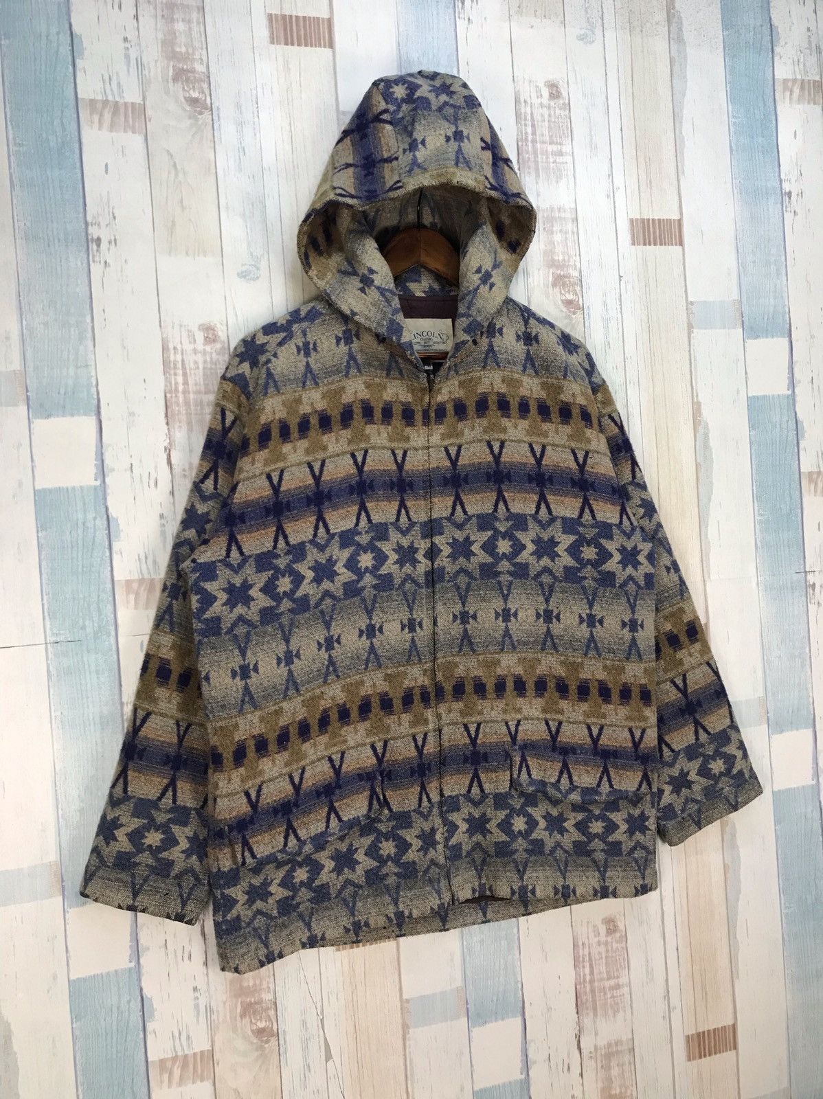 Native × Vintage Vintage Lincoln Native Style Hoodie Jacket Size US M / EU 48-50 / 2 - 3 Thumbnail