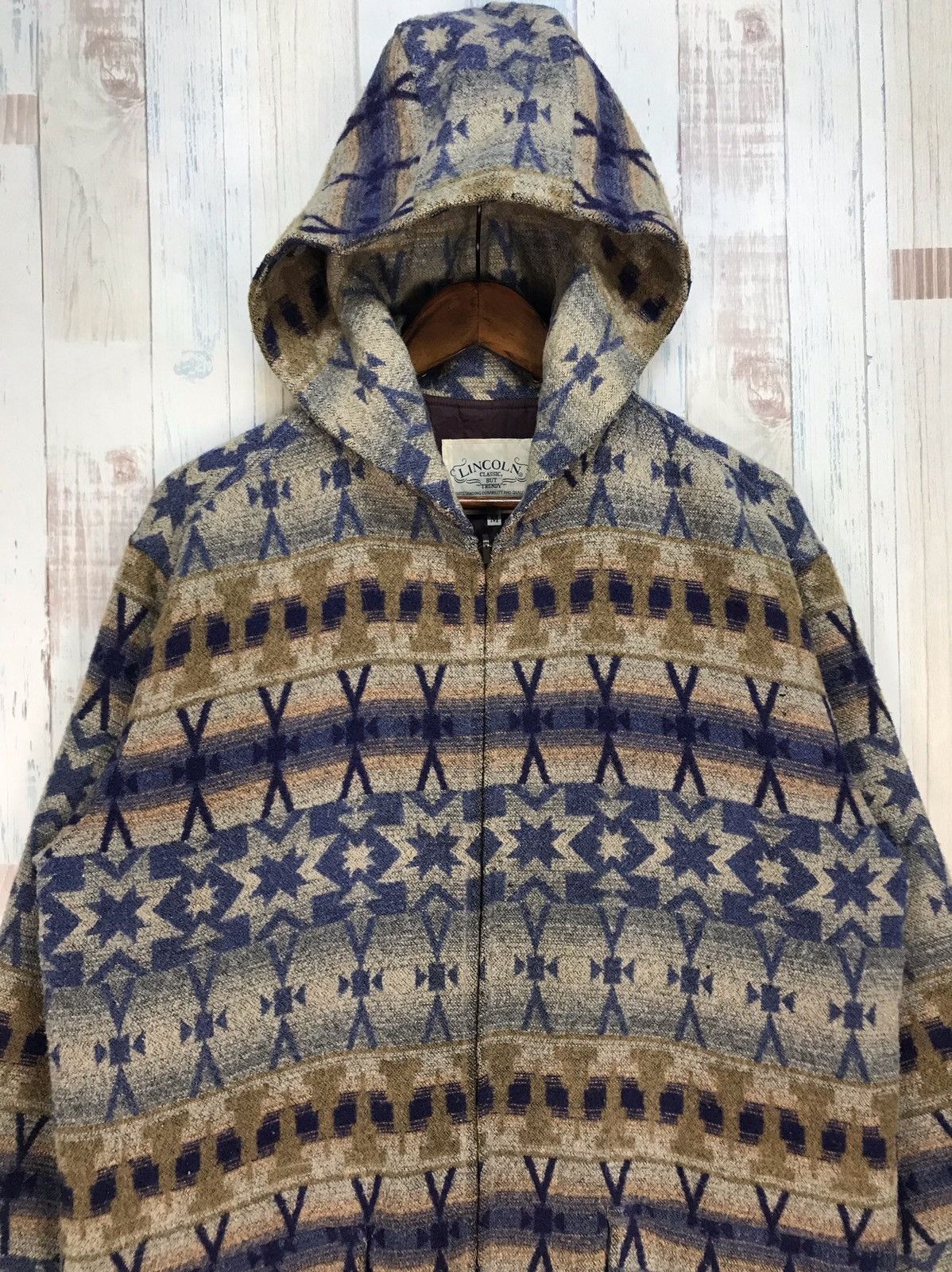 Native × Vintage Vintage Lincoln Native Style Hoodie Jacket Size US M / EU 48-50 / 2 - 4 Thumbnail