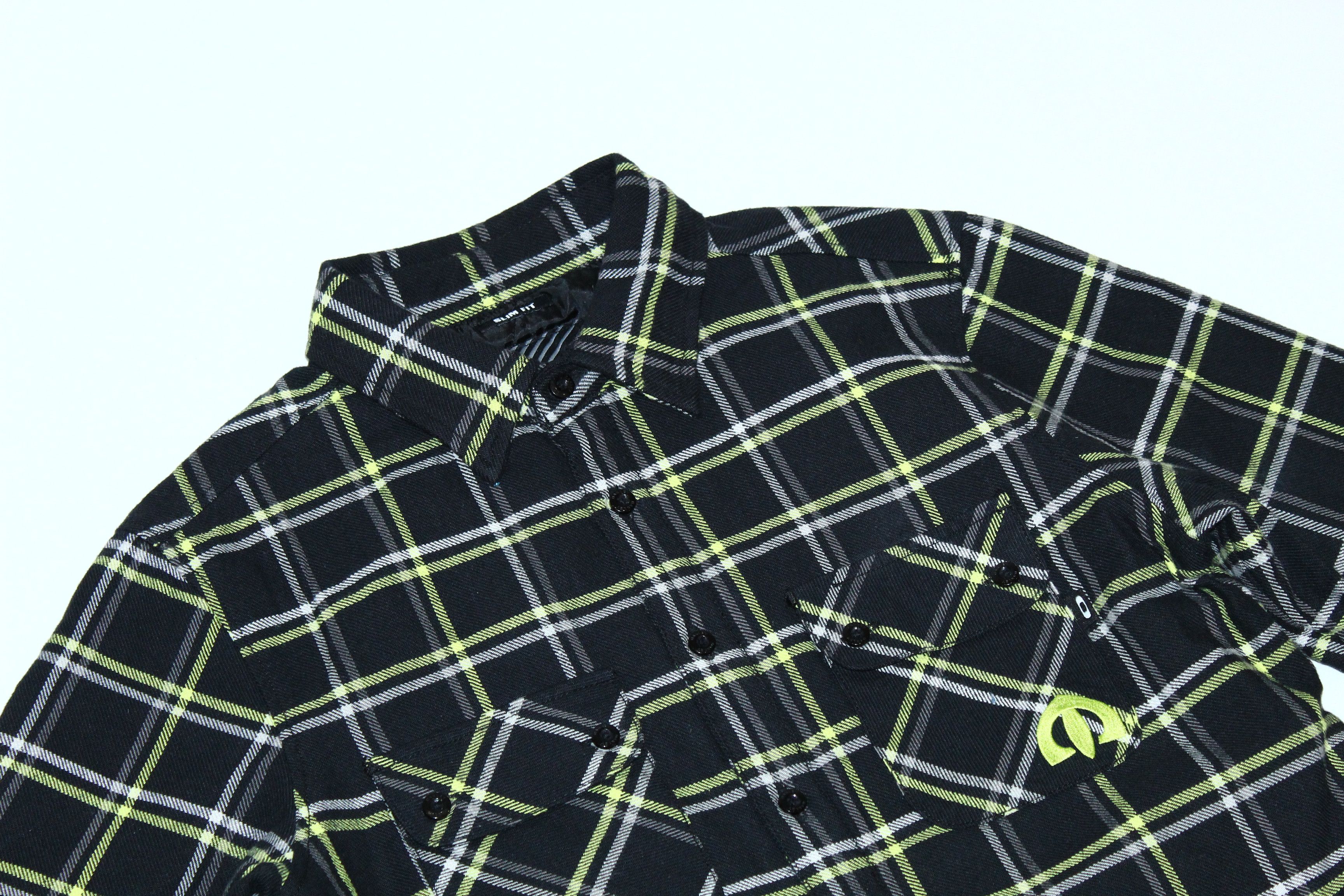 Oakley VTG Oakley Slim Fit Plaid Check Flannel Padded Overshirt Size US S / EU 44-46 / 1 - 3 Thumbnail