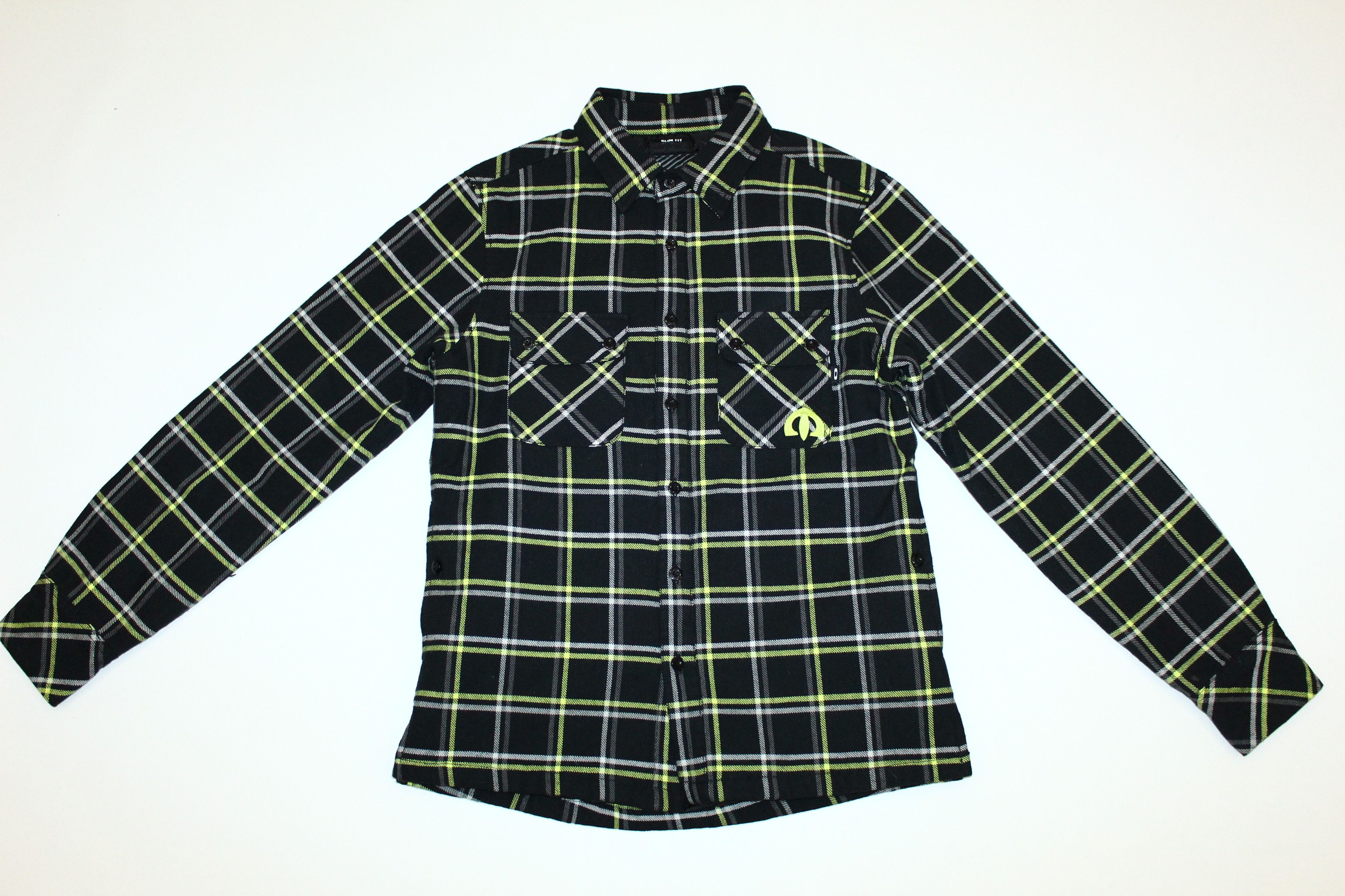 Oakley VTG Oakley Slim Fit Plaid Check Flannel Padded Overshirt Size US S / EU 44-46 / 1 - 2 Thumbnail