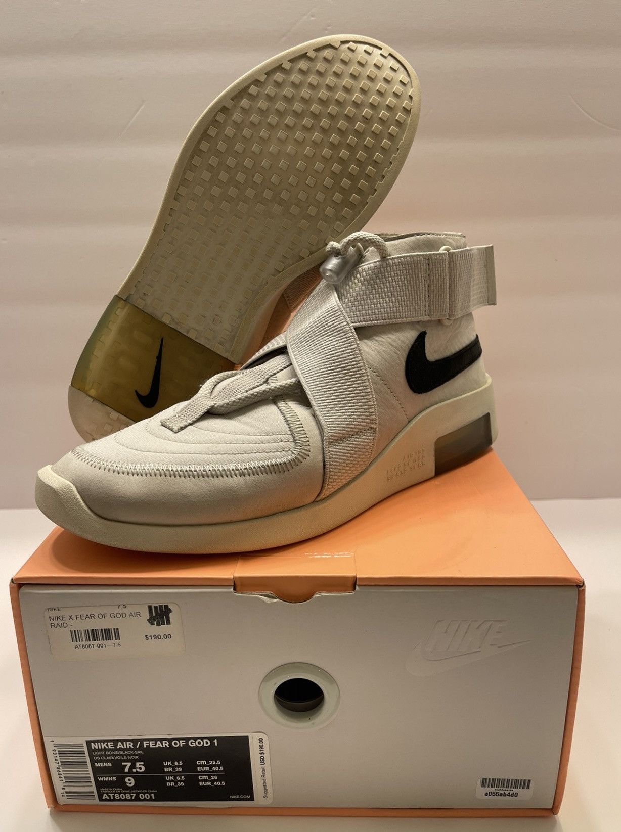 Nike Air Raid Light Bone Fear Of God Raid 18 Nike FEAR OF GOD