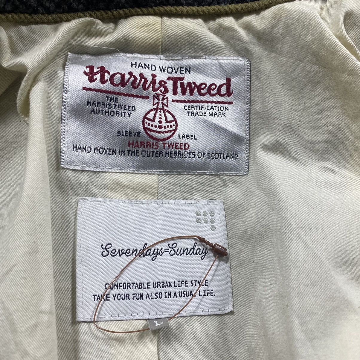 Harris Tweed Special Collab🔥Harris Tweed X Sevenday Sunday Wool Jacket Size L / US 10 / IT 46 - 8 Thumbnail