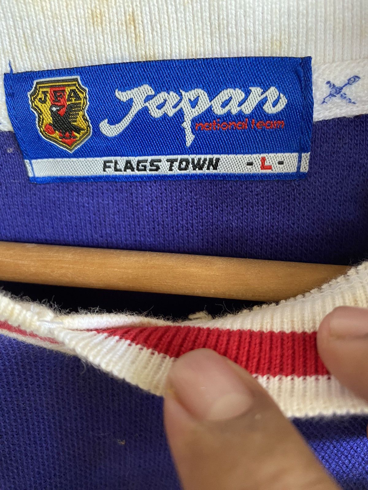 Vintage 2002 WorldCup Merchandise Japan Football Association Polos Size US L / EU 52-54 / 3 - 8 Thumbnail
