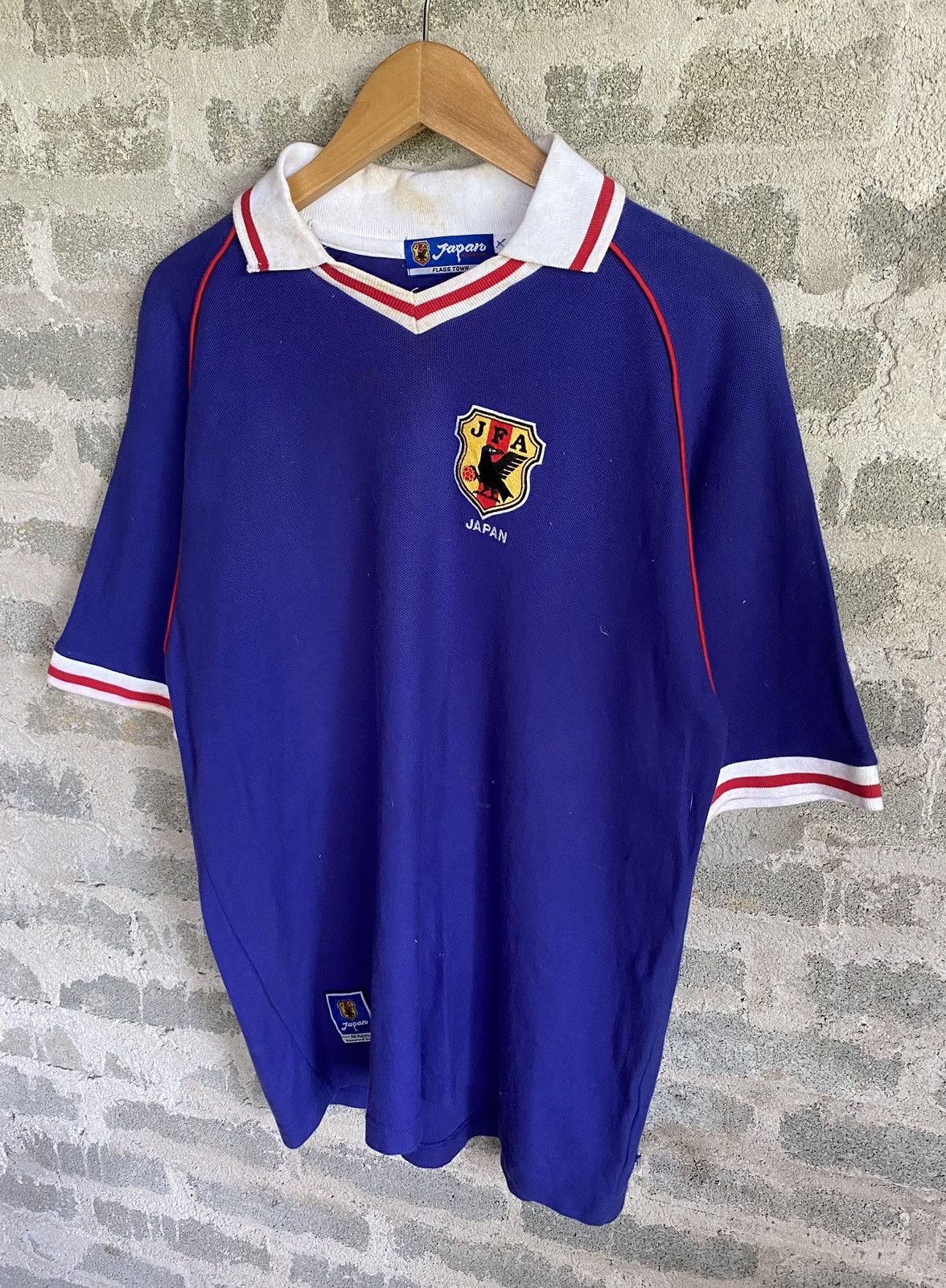 Vintage 2002 WorldCup Merchandise Japan Football Association Polos Size US L / EU 52-54 / 3 - 5 Thumbnail