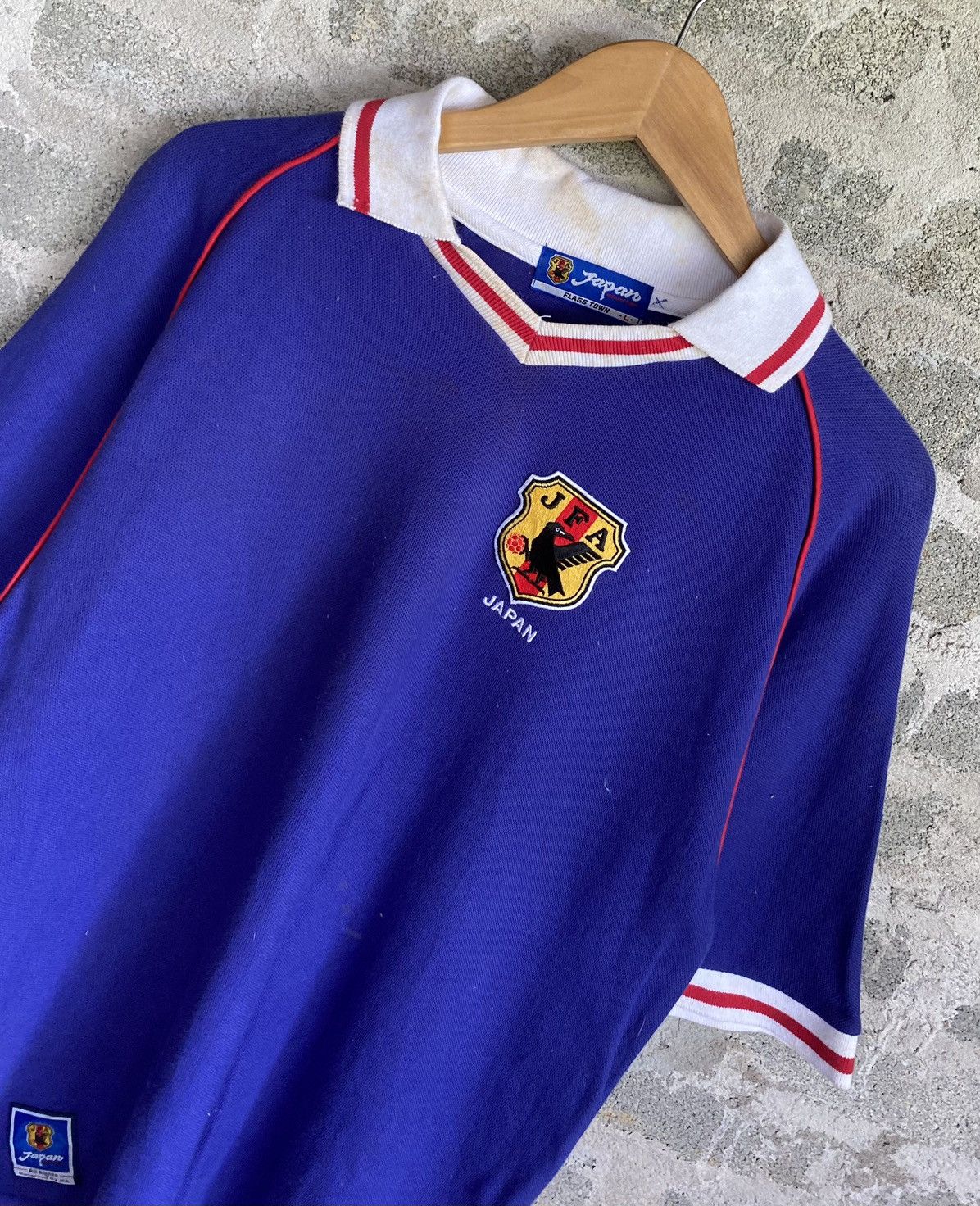 Vintage 2002 WorldCup Merchandise Japan Football Association Polos Size US L / EU 52-54 / 3 - 4 Thumbnail