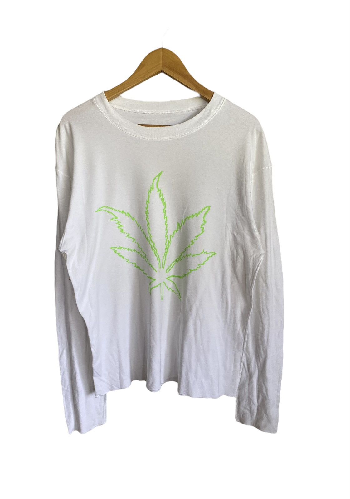 French Designer Lucien Pellat-Finet Marijuana Logo LS Shirt