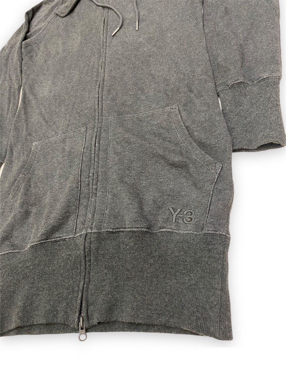 Yohji Yamamoto Yohji Yamamoto Y3 X Adidas Long Hoodie Size US XS / EU 42 / 0 - 4 Thumbnail