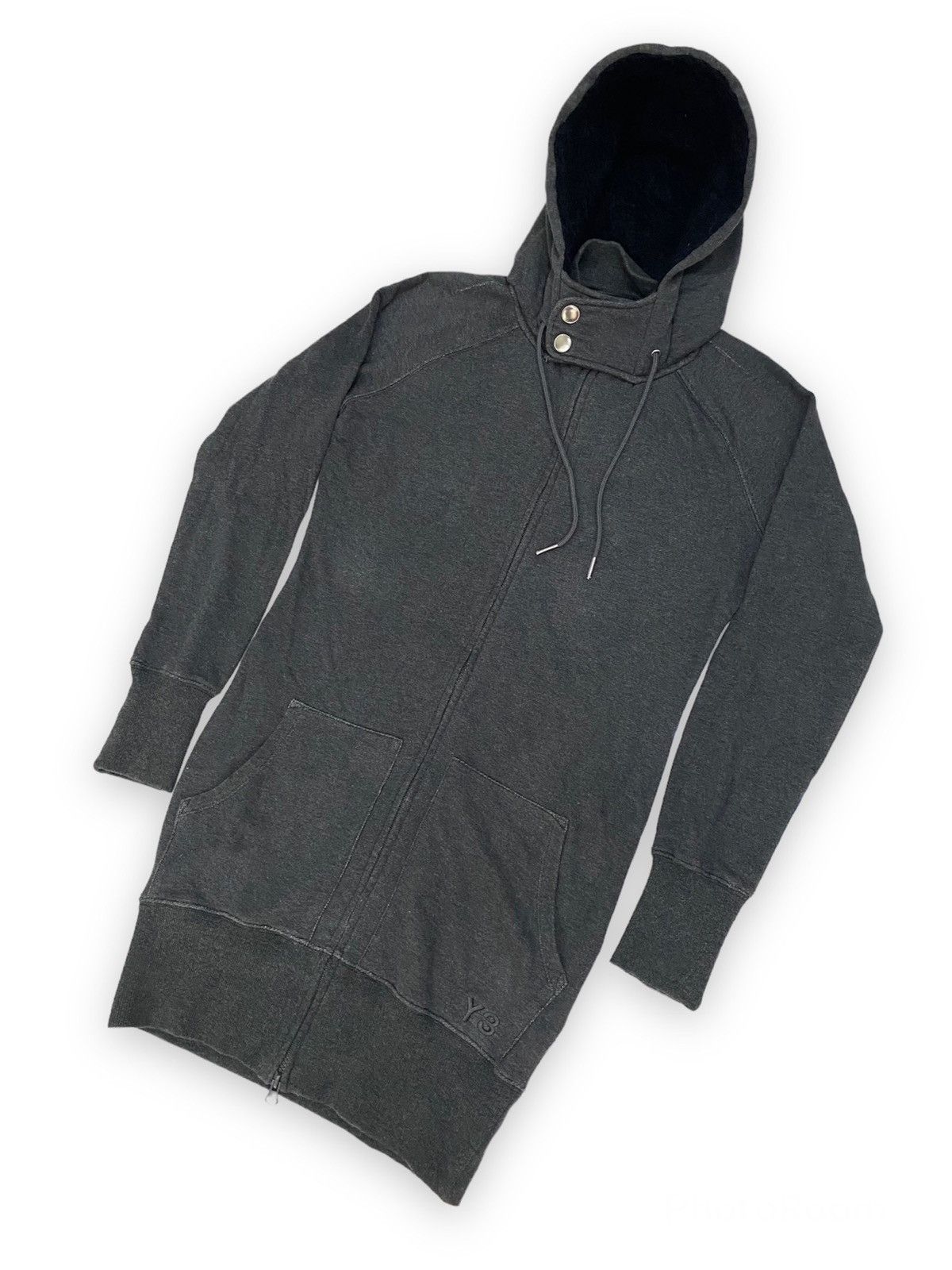 Yohji Yamamoto Yohji Yamamoto Y3 X Adidas Long Hoodie Size US XS / EU 42 / 0 - 3 Thumbnail