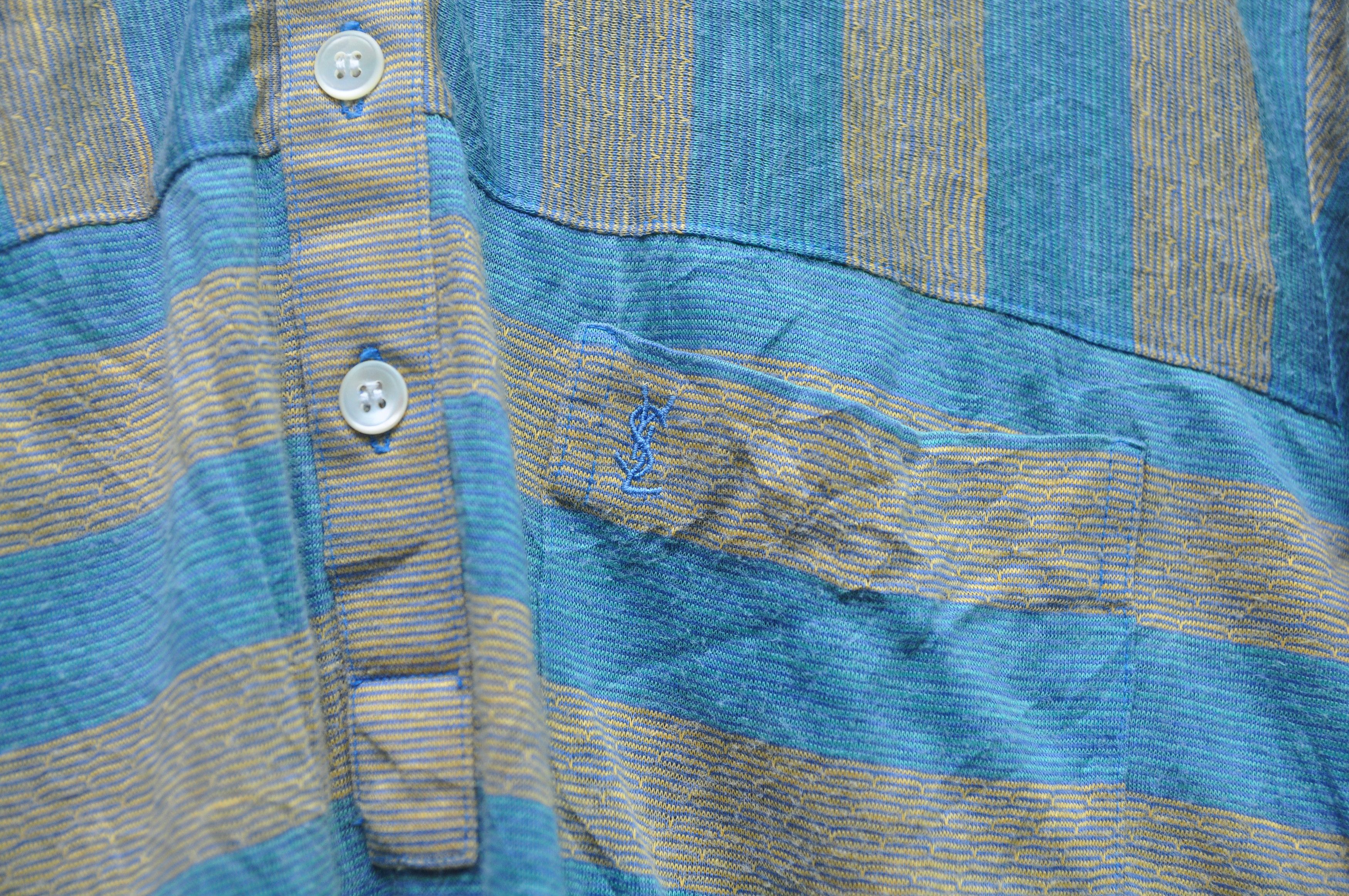 Designer × Japanese Brand × Yves Saint Laurent Vintage YSL Vyes Saint lauren Polo Shirt Size US M / EU 48-50 / 2 - 5 Thumbnail