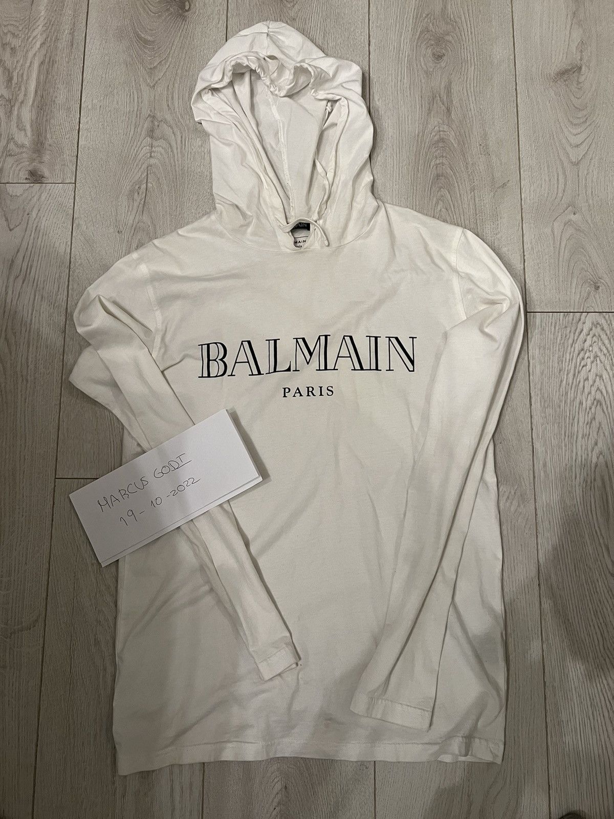 Balmain logo hoodie
