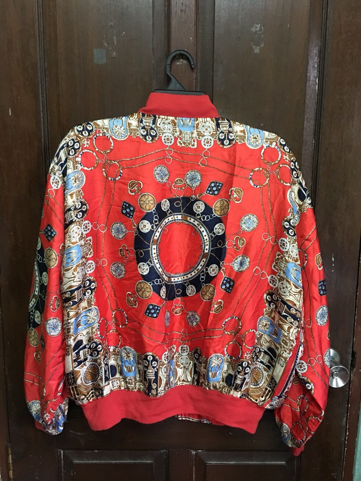 Rare Vintage Bomber Jacket Baroque Luxury Design
