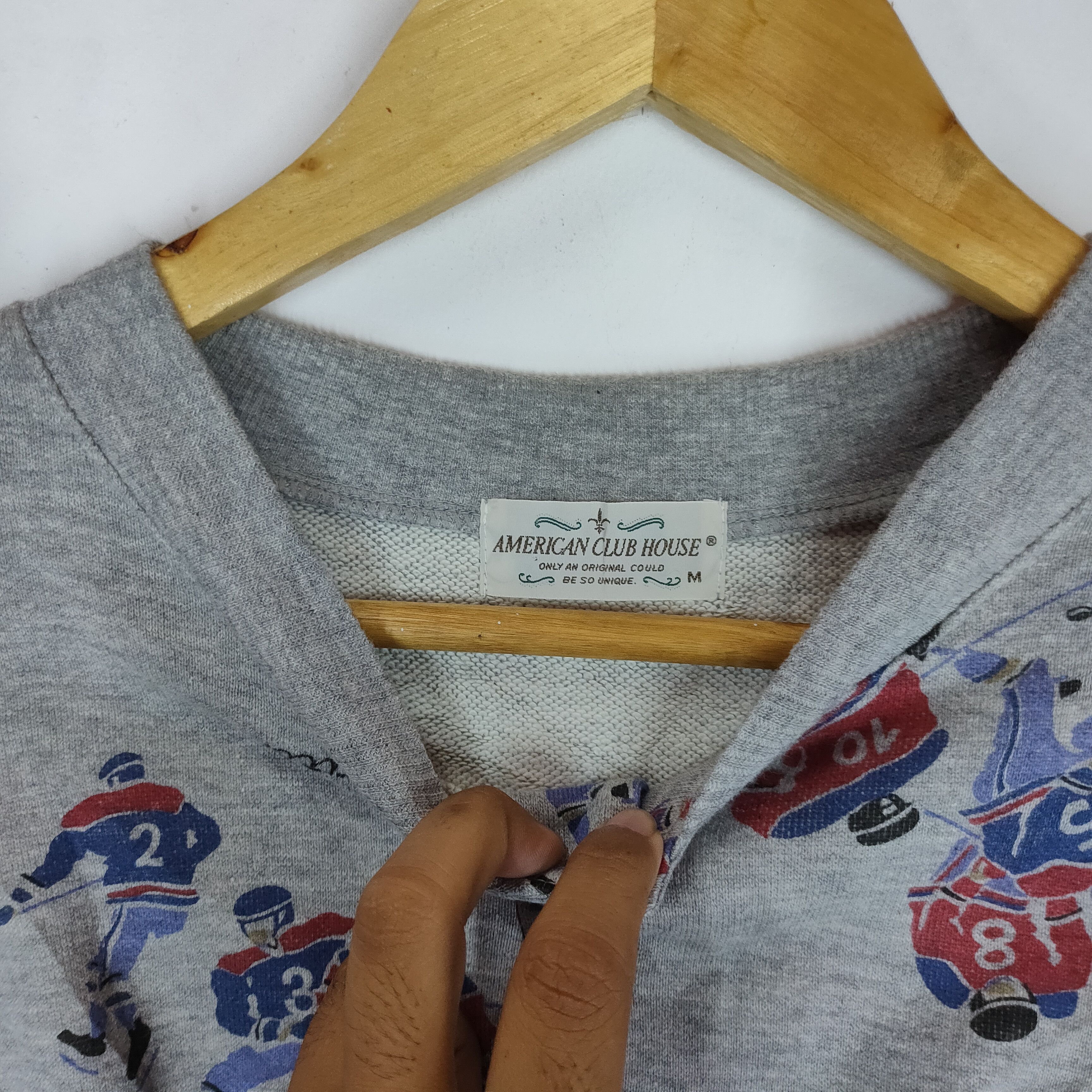 Sports Specialties AMERICAN CLUB HOUSE Ice Hockey Full Print Sweatshirt Size US L / EU 52-54 / 3 - 5 Thumbnail