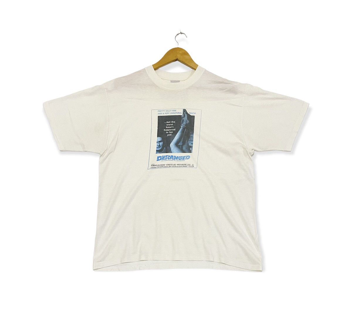 vintage 90s DERANGED ed gein based true story promo t-shirts