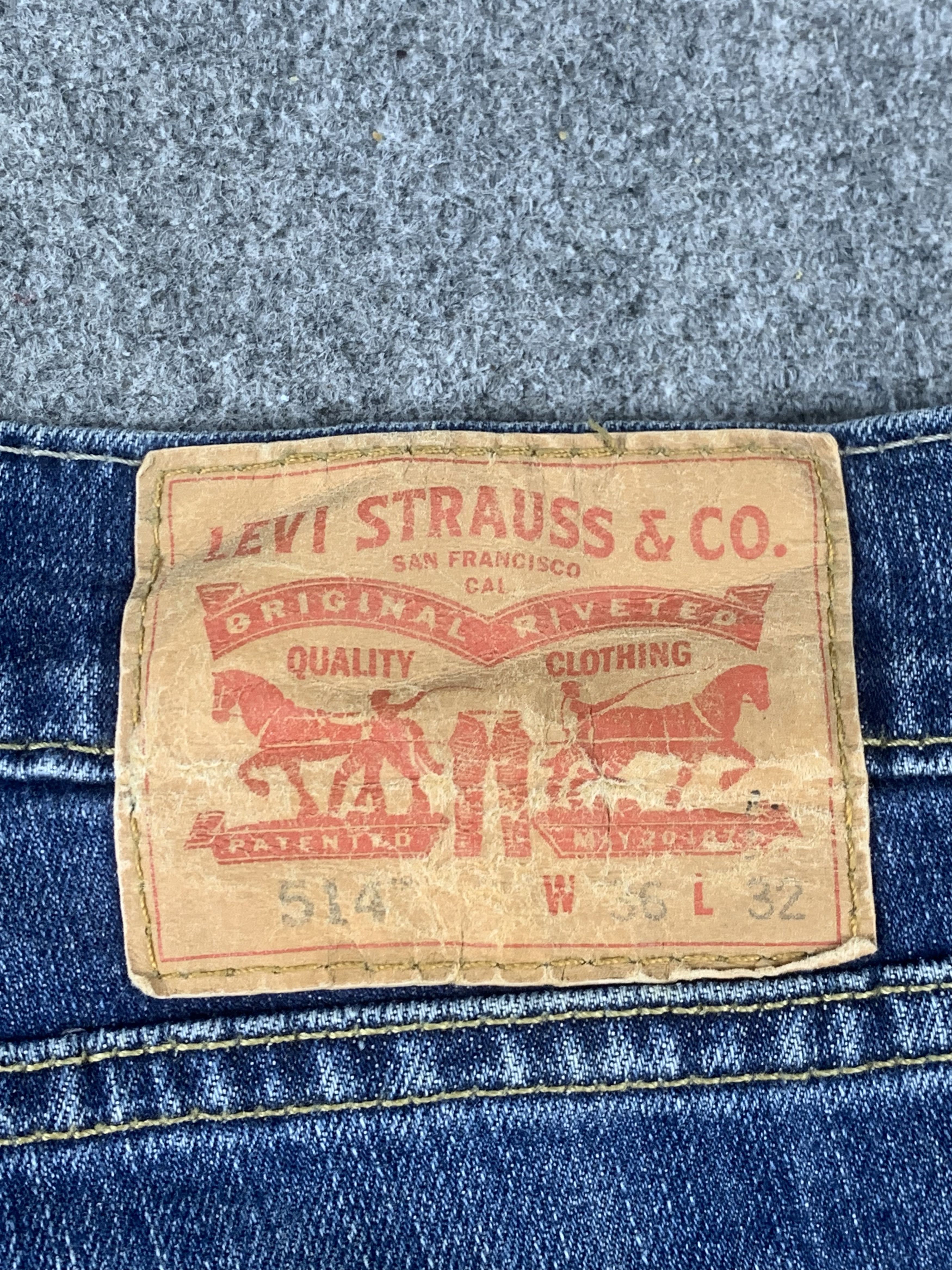 Levi's Vintage Levis 514 Faded Blue Jeans DP2058 Size US 36 / EU 52 - 5 Thumbnail