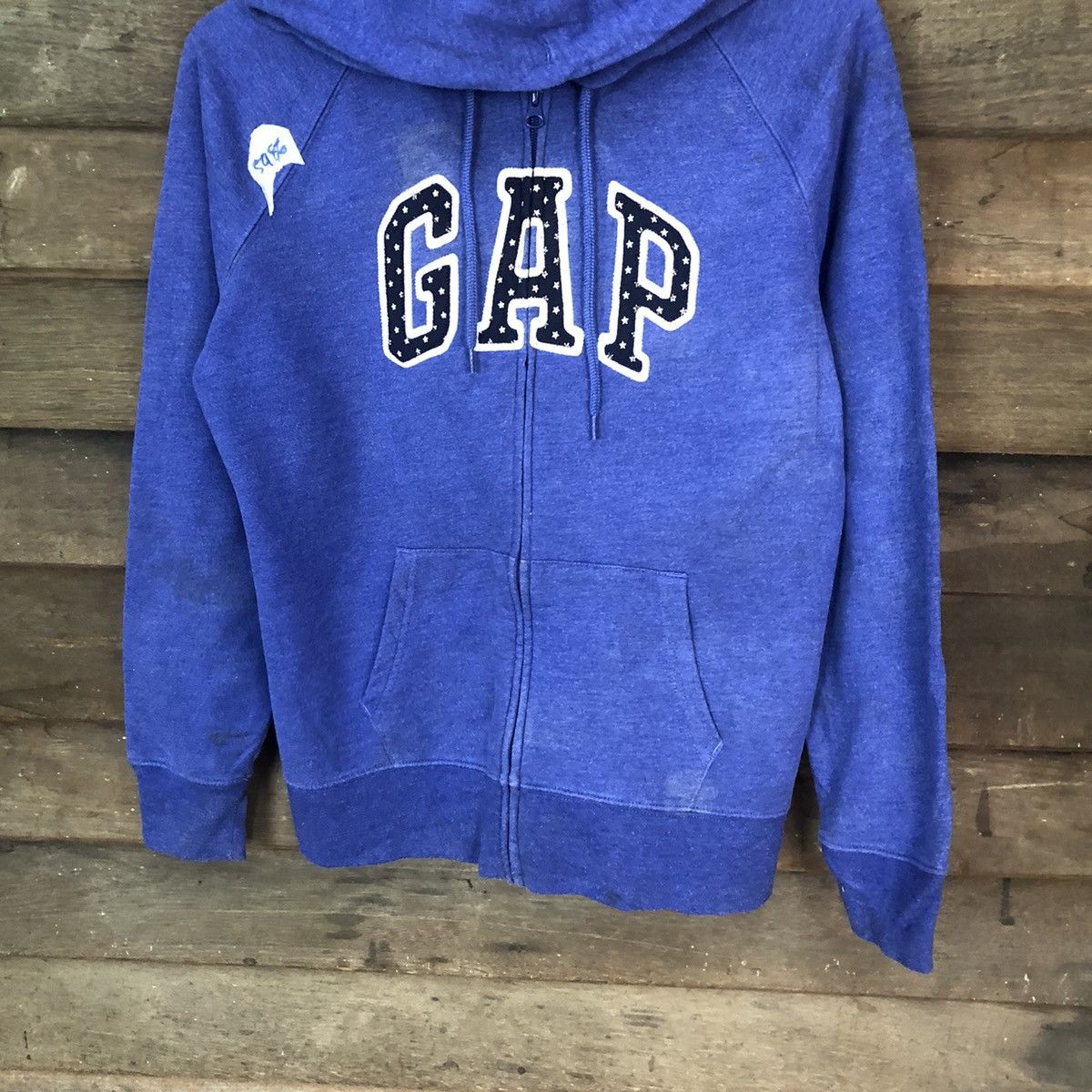 Gap Gap spell out Blue Hoodie sweatshirt #5986 Size M / US 6-8 / IT 42-44 - 3 Thumbnail