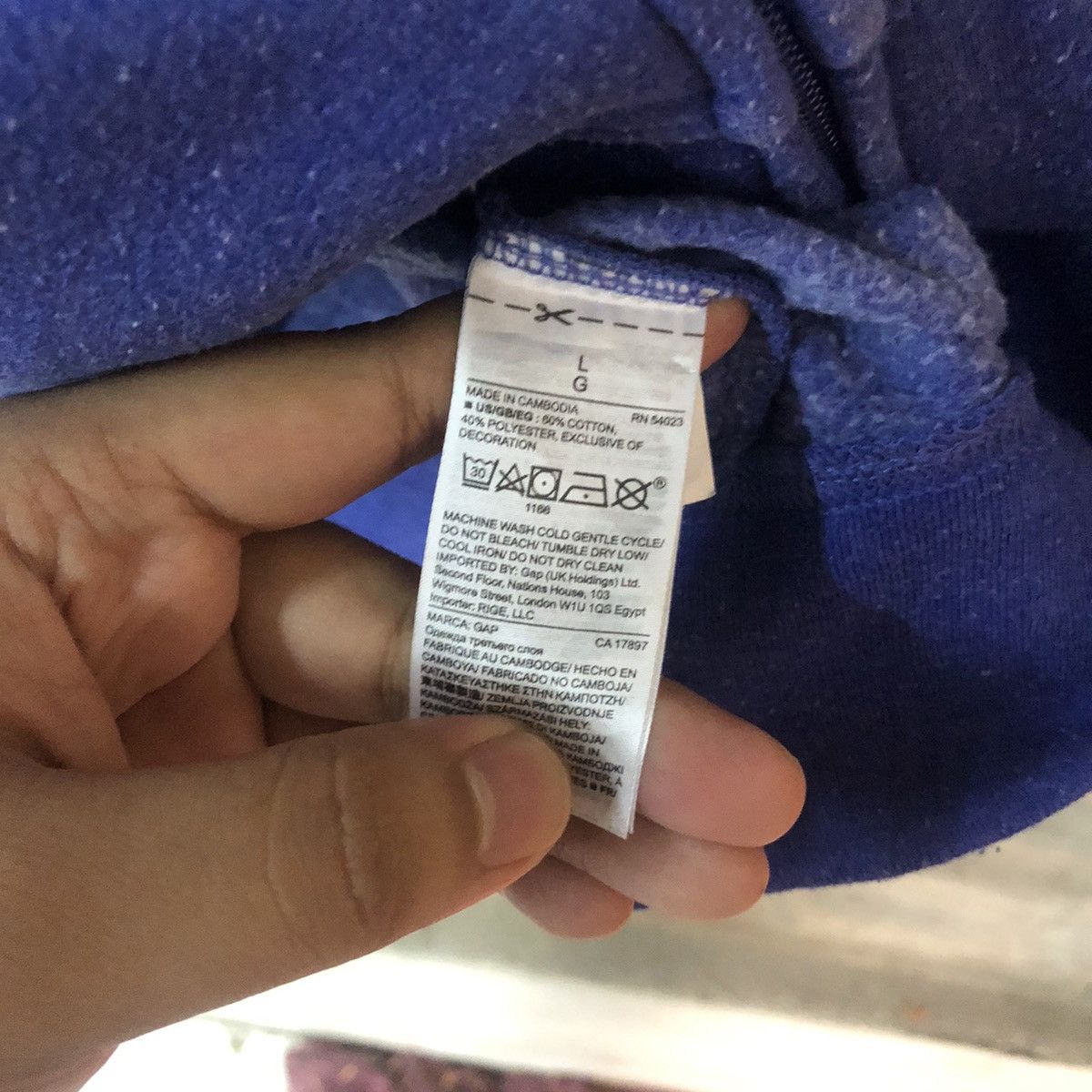 Gap Gap spell out Blue Hoodie sweatshirt #5986 Size M / US 6-8 / IT 42-44 - 9 Thumbnail