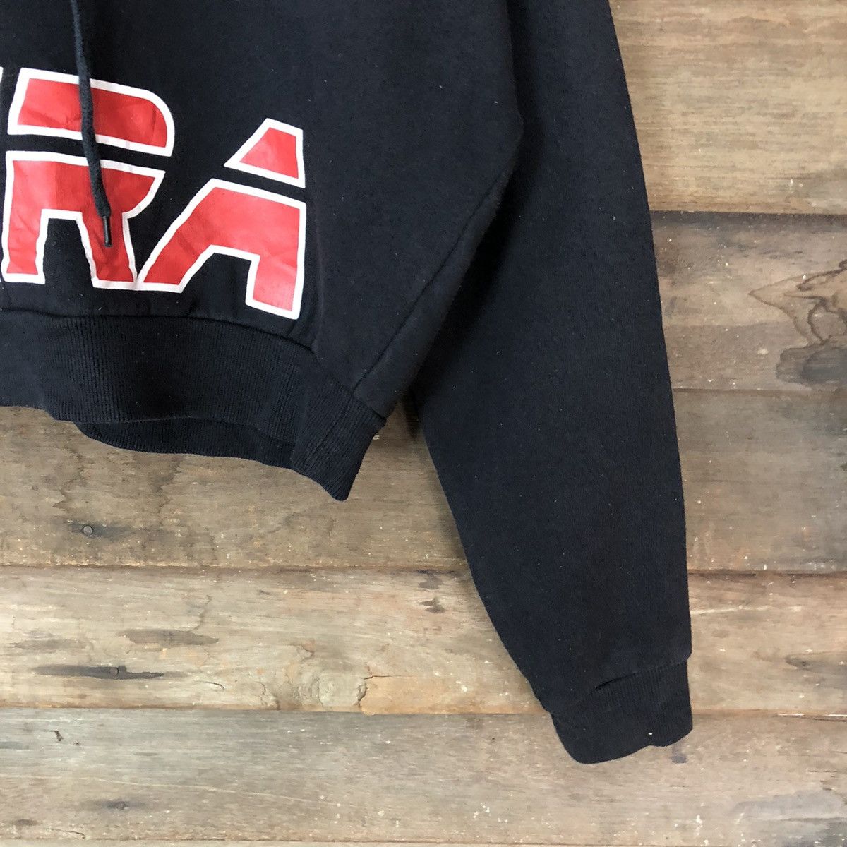 Japanese Brand Browny Era crop top Black Hoodie #5985 Size M / US 6-8 / IT 42-44 - 5 Thumbnail