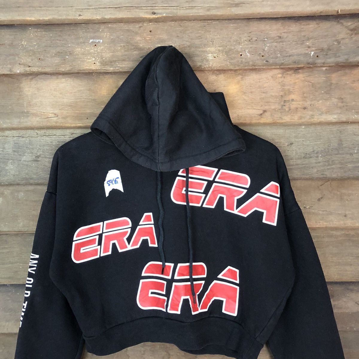 Japanese Brand Browny Era crop top Black Hoodie #5985 Size M / US 6-8 / IT 42-44 - 2 Thumbnail
