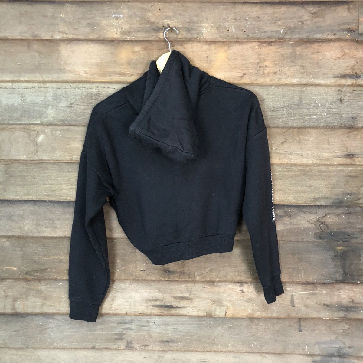 Japanese Brand Browny Era crop top Black Hoodie #5985 Size M / US 6-8 / IT 42-44 - 10 Thumbnail