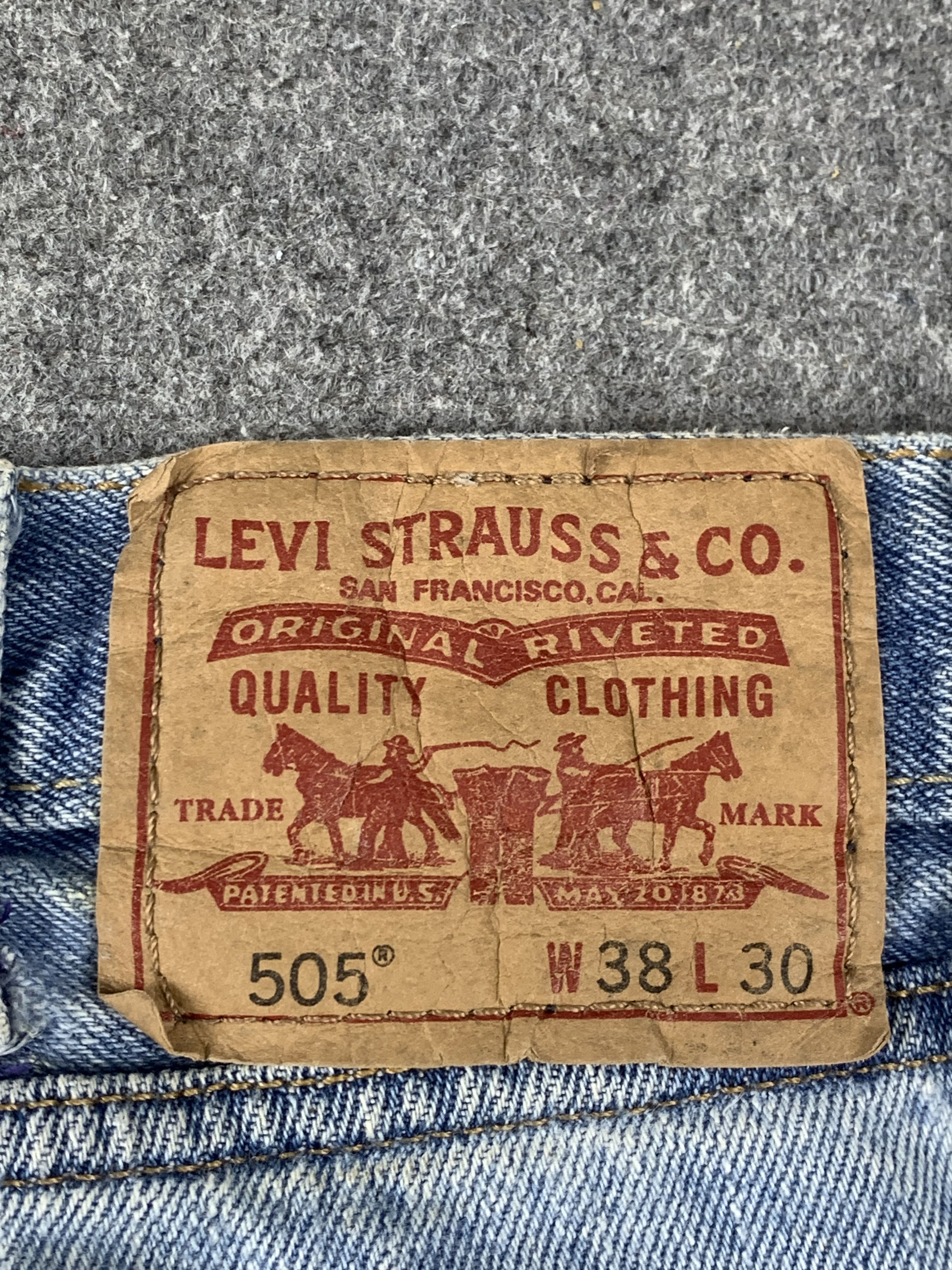 Levi's Vintage Levis 505 Light Wash Jeans DP2060 Size US 38 / EU 54 - 5 Thumbnail