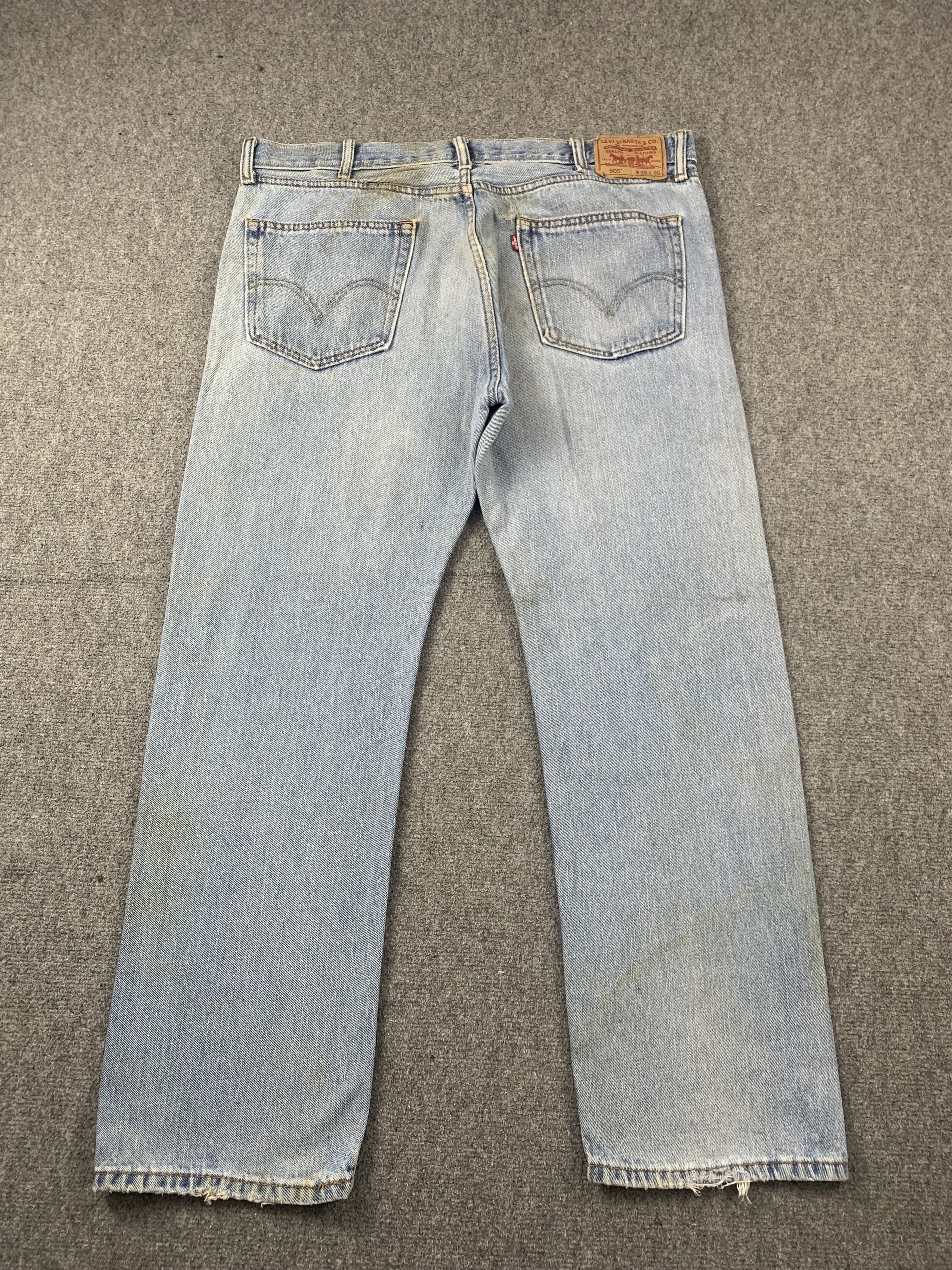 Levi's Vintage Levis 505 Light Wash Jeans DP2060 Size US 38 / EU 54 - 3 Thumbnail