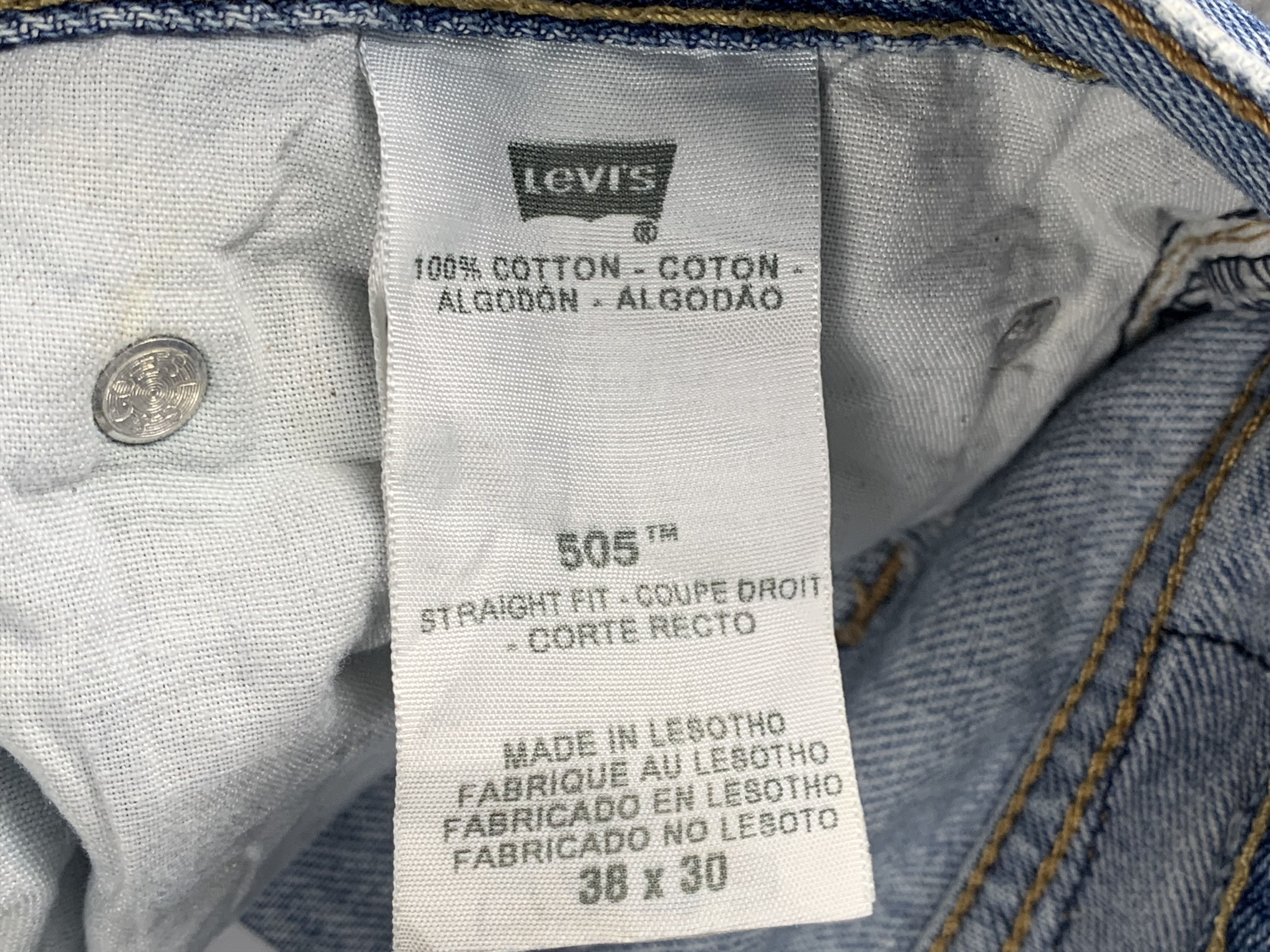 Levi's Vintage Levis 505 Light Wash Jeans DP2060 Size US 38 / EU 54 - 7 Thumbnail