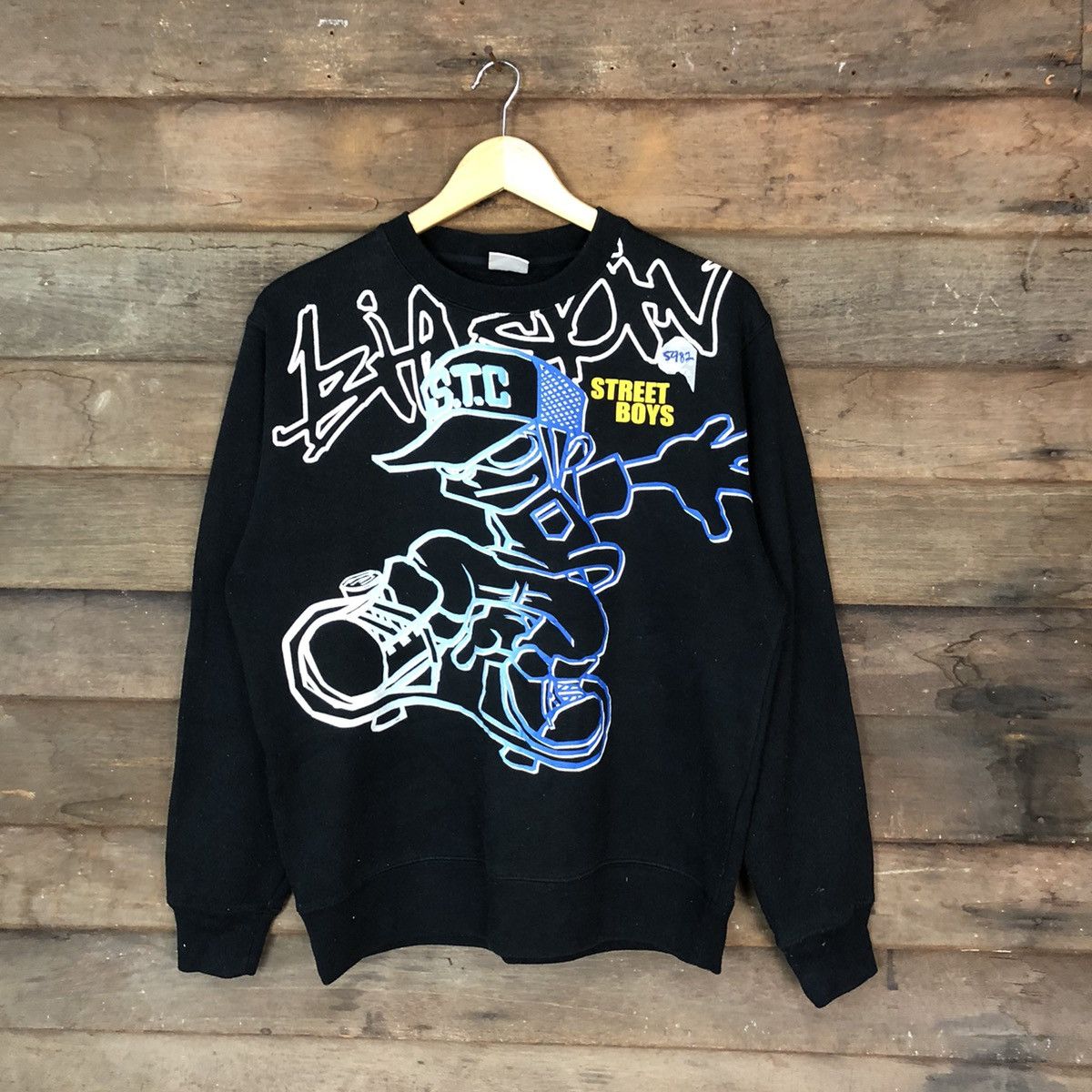 Think Skateboards Strange Heaven hip hop skaters Black Sweathshirt #5982 Size US M / EU 48-50 / 2 - 1 Thumbnail