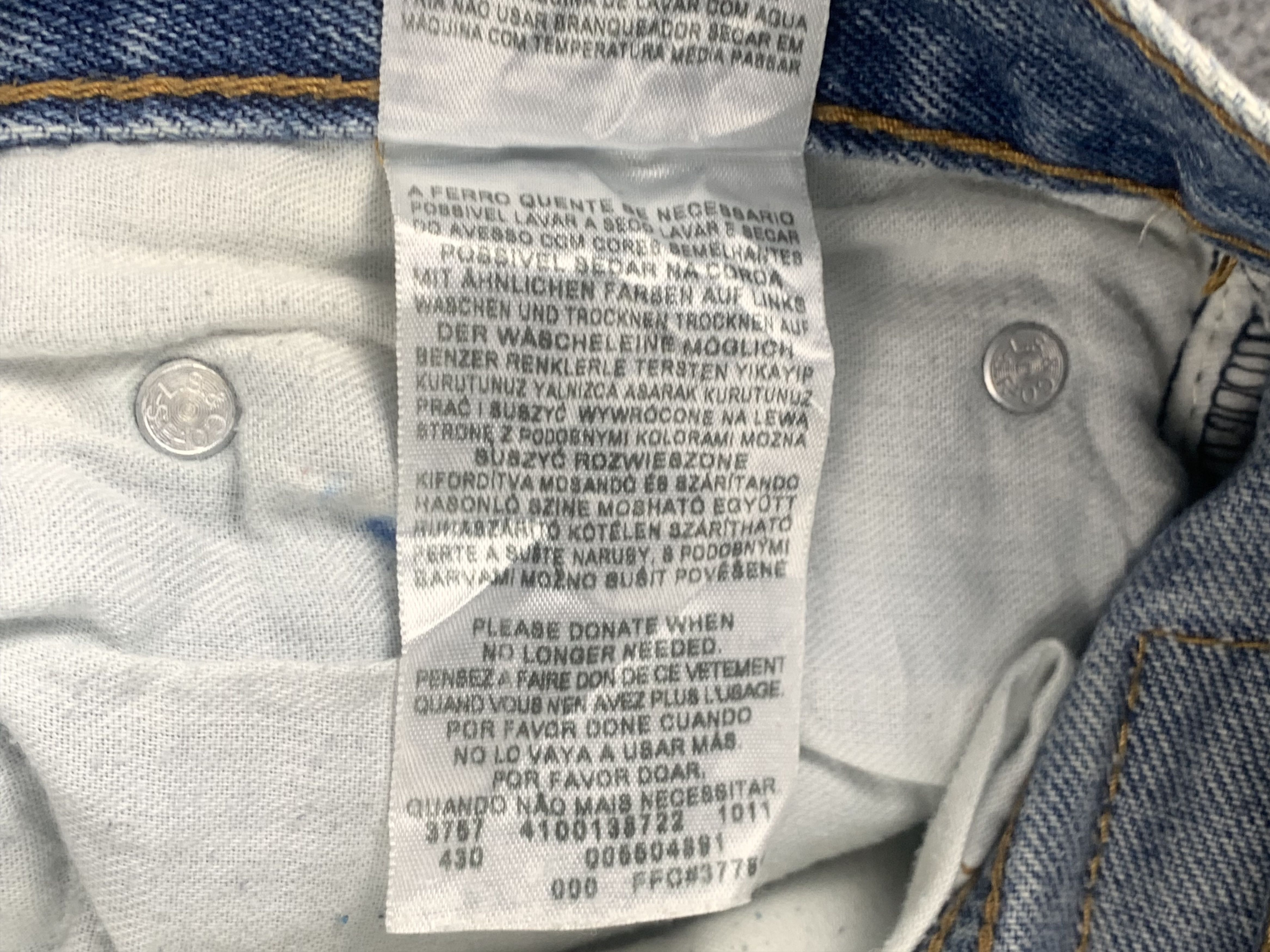 Levi's Vintage Levis 550 Faded Blue Jeans DP2063 Size US 38 / EU 54 - 7 Thumbnail