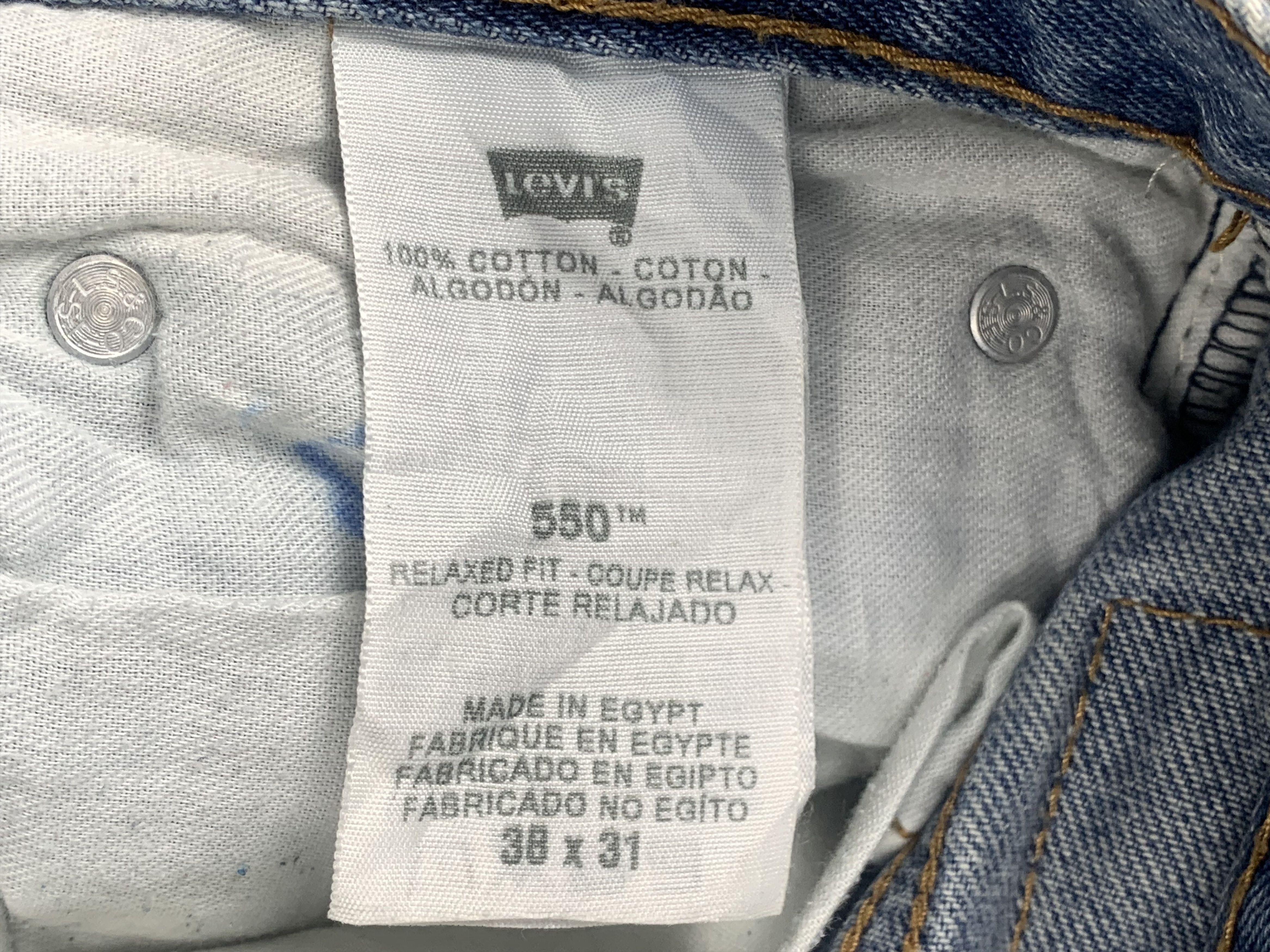 Levi's Vintage Levis 550 Faded Blue Jeans DP2063 Size US 38 / EU 54 - 6 Thumbnail