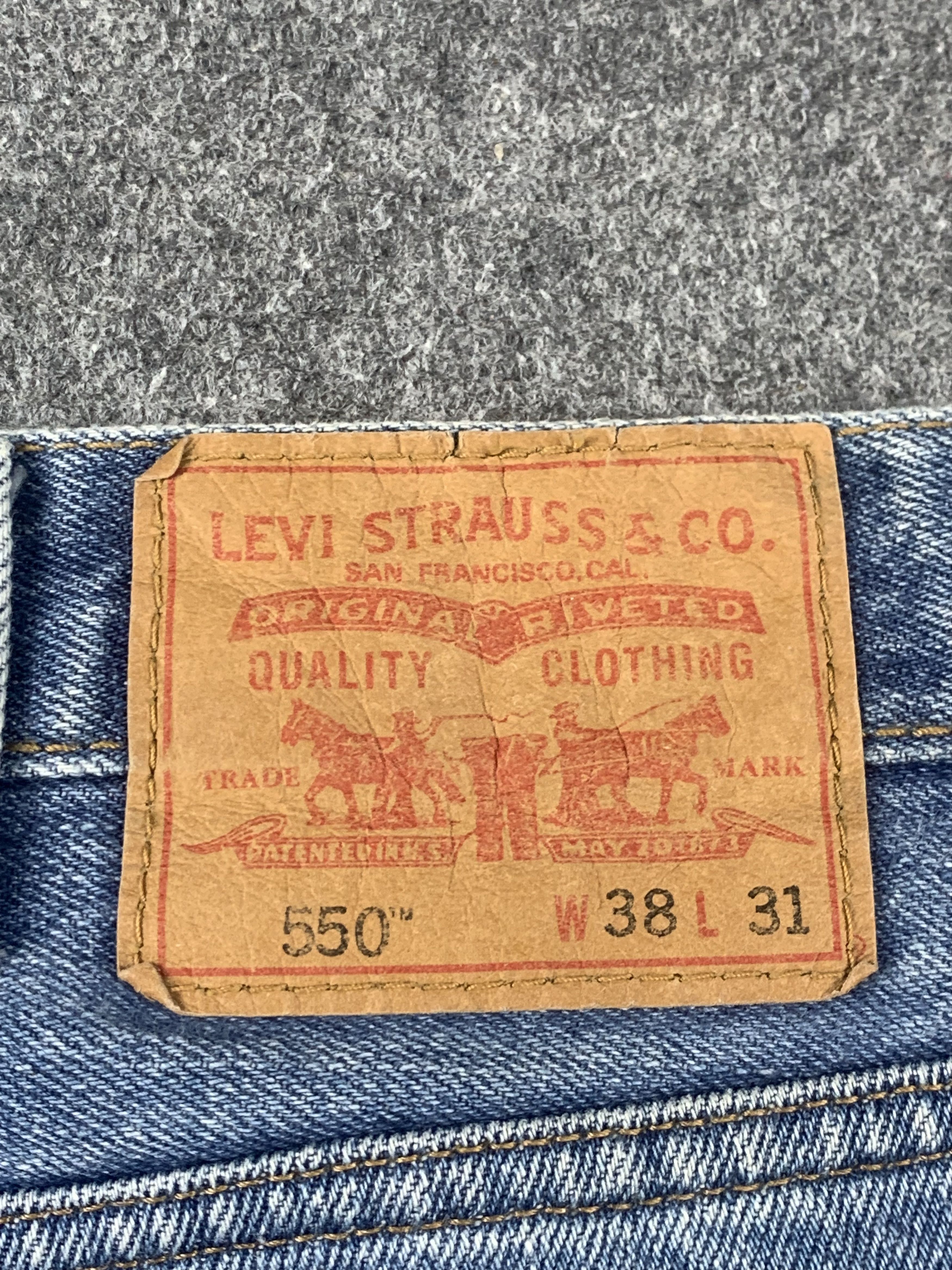 Levi's Vintage Levis 550 Faded Blue Jeans DP2063 Size US 38 / EU 54 - 4 Thumbnail