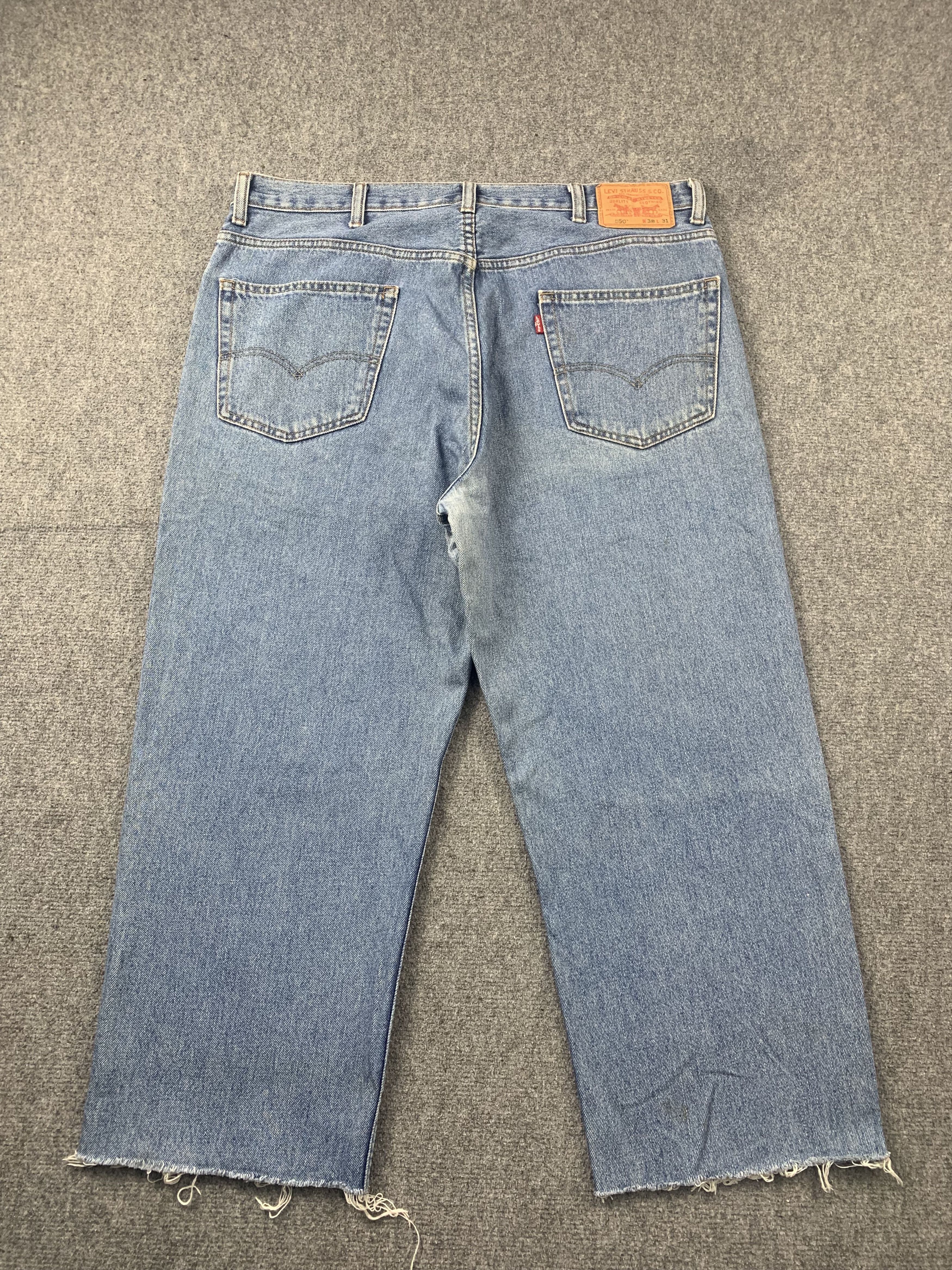 Levi's Vintage Levis 550 Faded Blue Jeans DP2063 Size US 38 / EU 54 - 3 Thumbnail