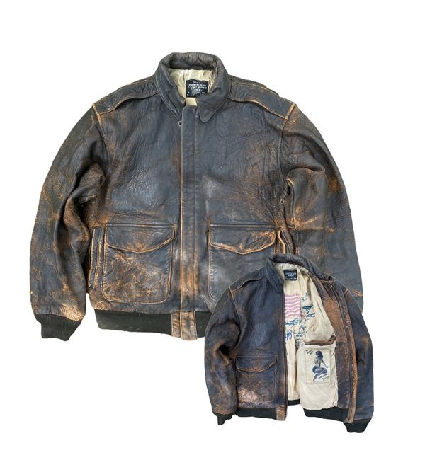 Vintage Vintage Avirex Type A2 US Army Leather Jacket Grailed