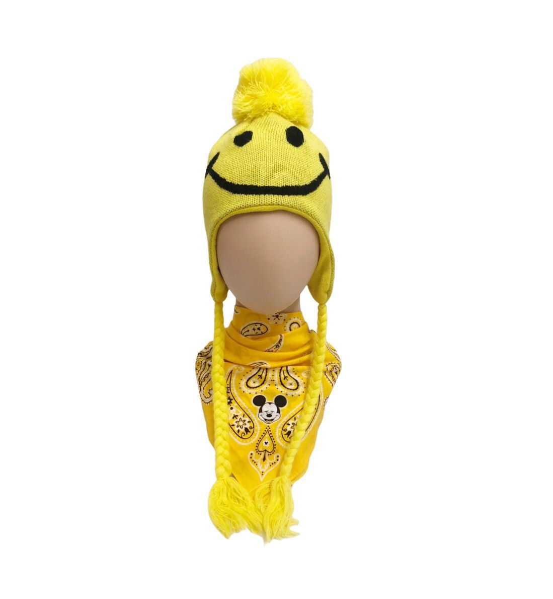 Japanese Brand 🔥2000's🔥Up Smiley Beanie Hat Size ONE SIZE - 3 Thumbnail