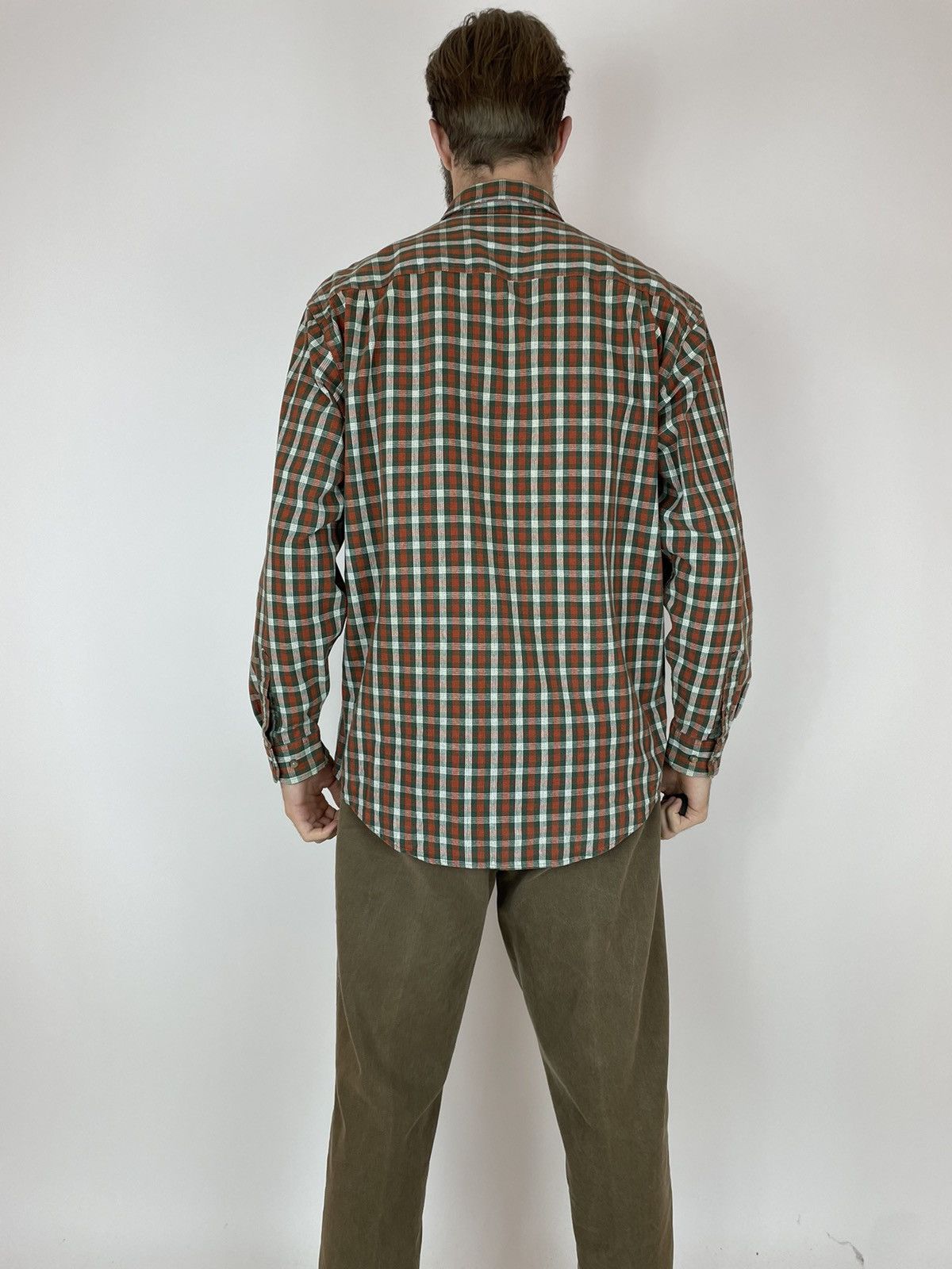 Eddie Bauer × Vintage Eddie Bauer vintage Plaid shirt long sleeve Men’s size L Size US L / EU 52-54 / 3 - 5 Thumbnail