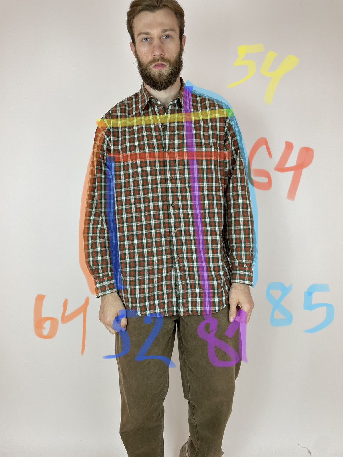 Eddie Bauer × Vintage Eddie Bauer vintage Plaid shirt long sleeve Men’s size L Size US L / EU 52-54 / 3 - 11 Thumbnail