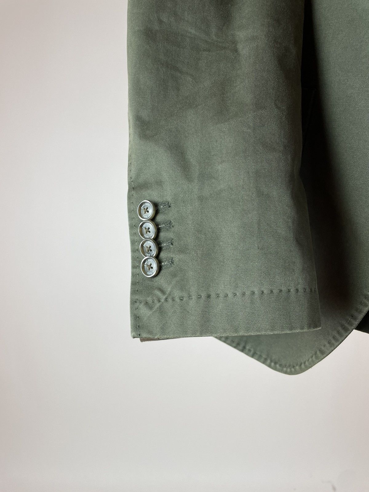 Japanese Brand Paul Kehl Military cotton Green Blazer Jacket size 52 Size 52S - 8 Thumbnail
