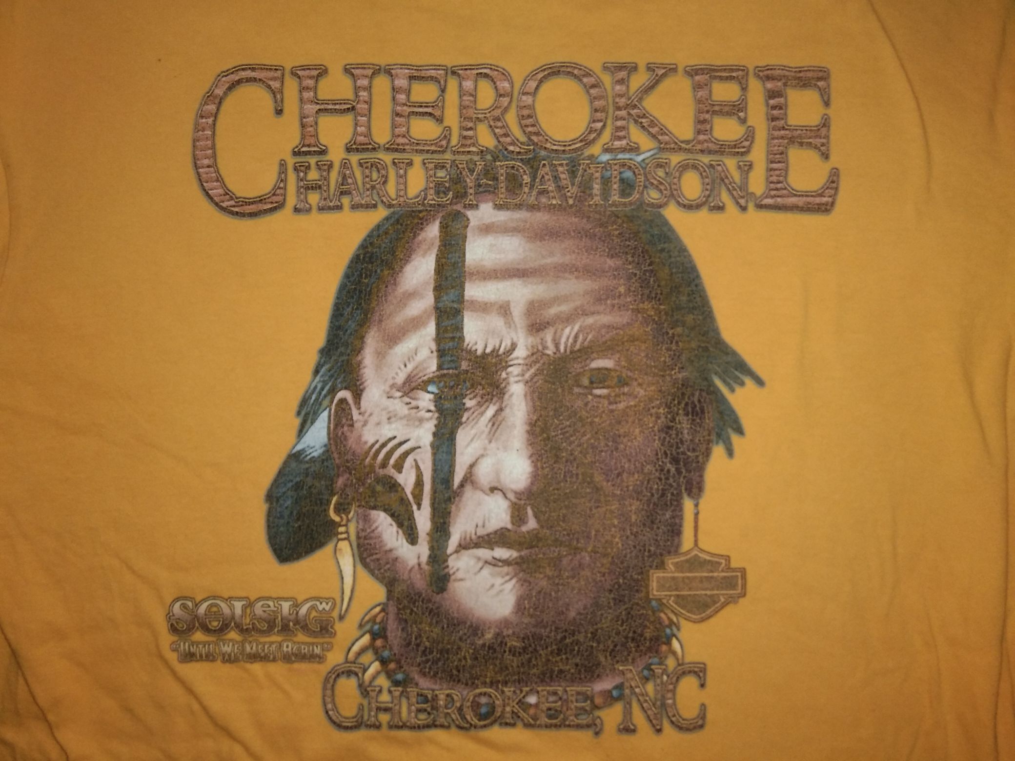 Harley Davidson × Vintage Harley Davidson Cherokee Native American tshirt Size US XL / EU 56 / 4 - 1 Thumbnail