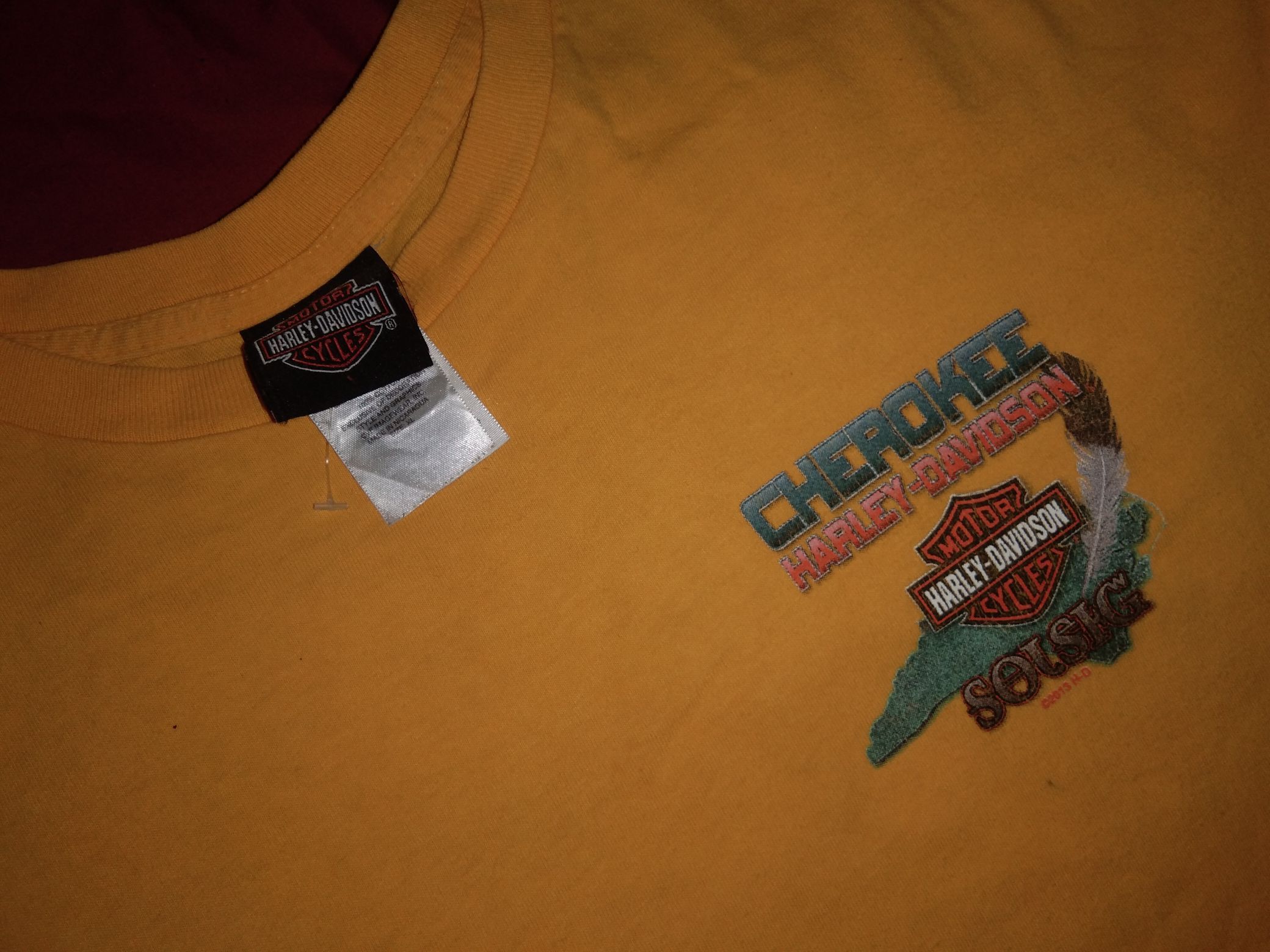 Harley Davidson × Vintage Harley Davidson Cherokee Native American tshirt Size US XL / EU 56 / 4 - 4 Thumbnail